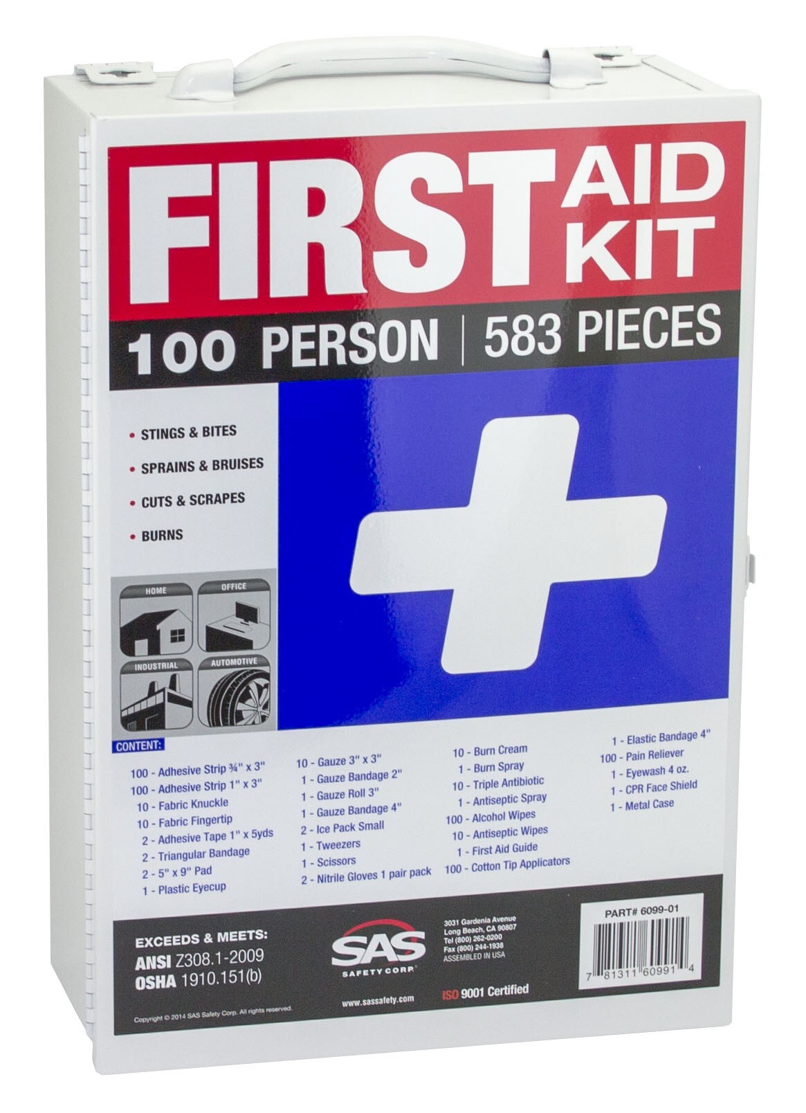 SAS Safety 895656 Construction/Industrial First aid kit