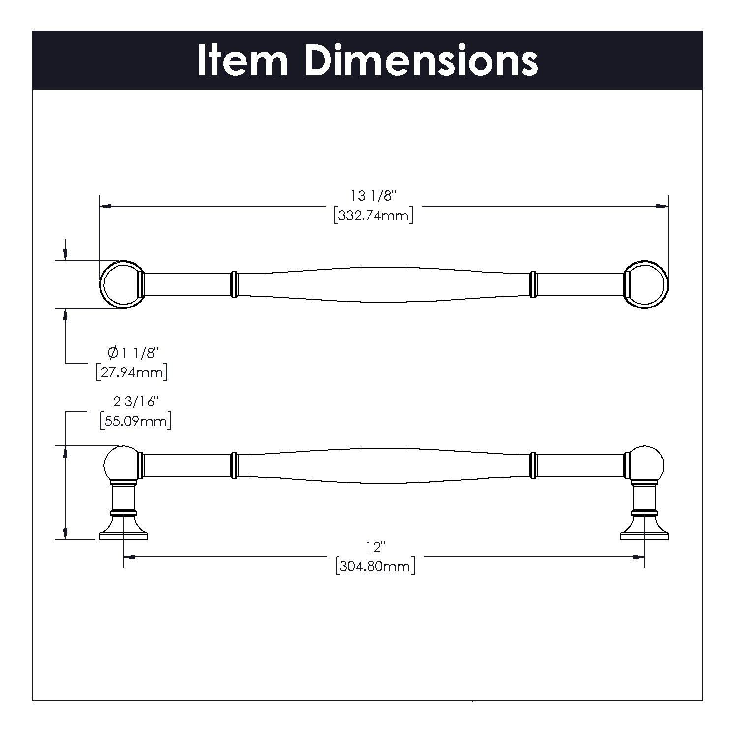 Belwith Keeler B077277-MB Cabinet-Pulls - View #4