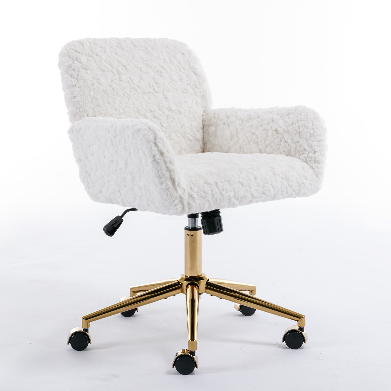 Siavonce XH92211 Beige Contemporary Adjustable Height Swivel Desk Chair