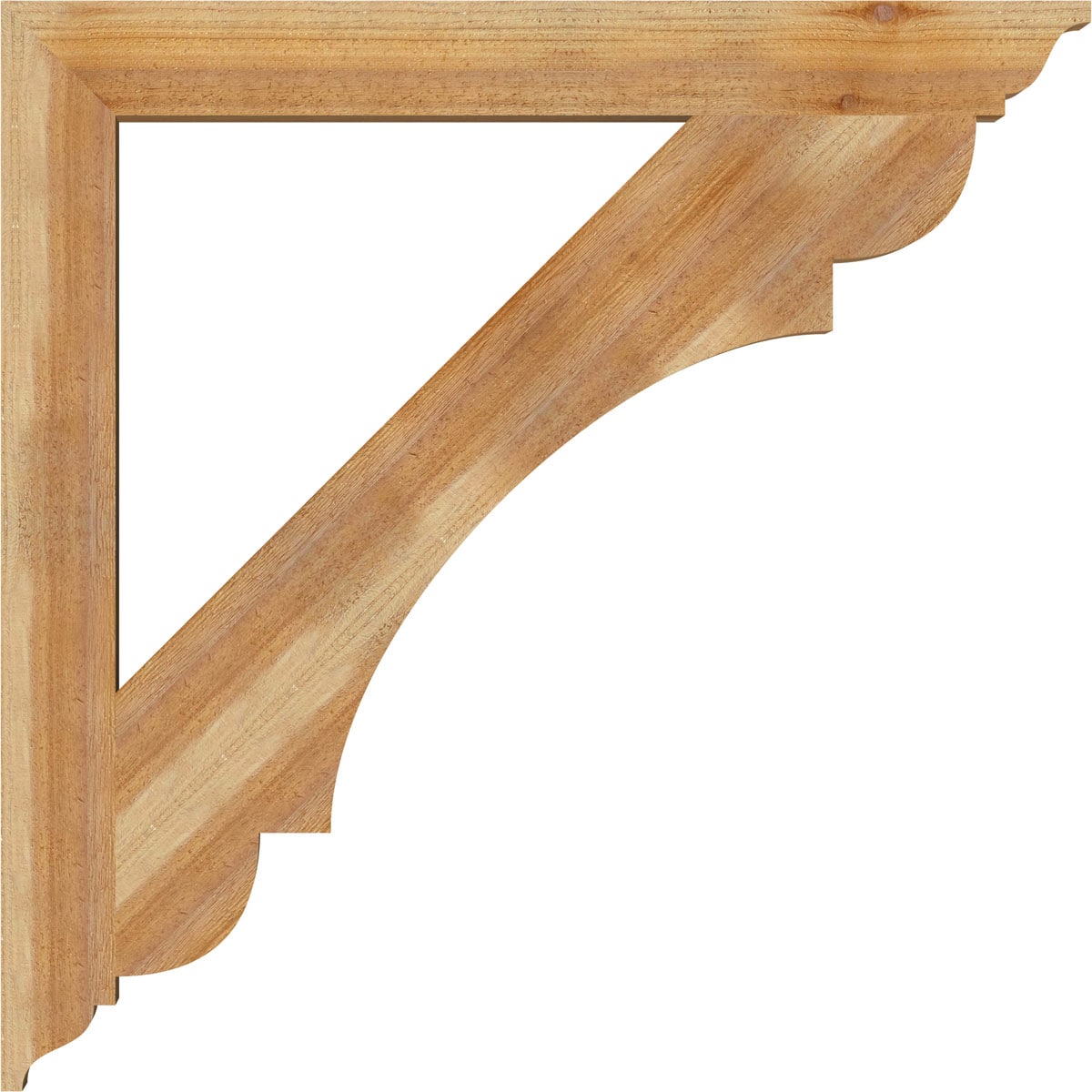 Ekena Millwork BKT04X38X38OLY01RWR Exterior-Brackets-Braces - View #3