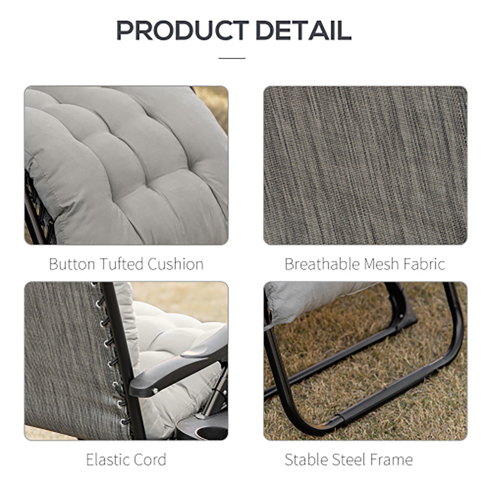 CASAINC WF-SM-B3-GY Patio-Chairs - View #7