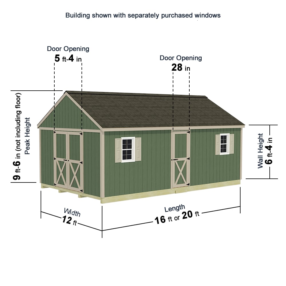 Best Barns EASTON1220 Wood-Storage-Buildings - View #6