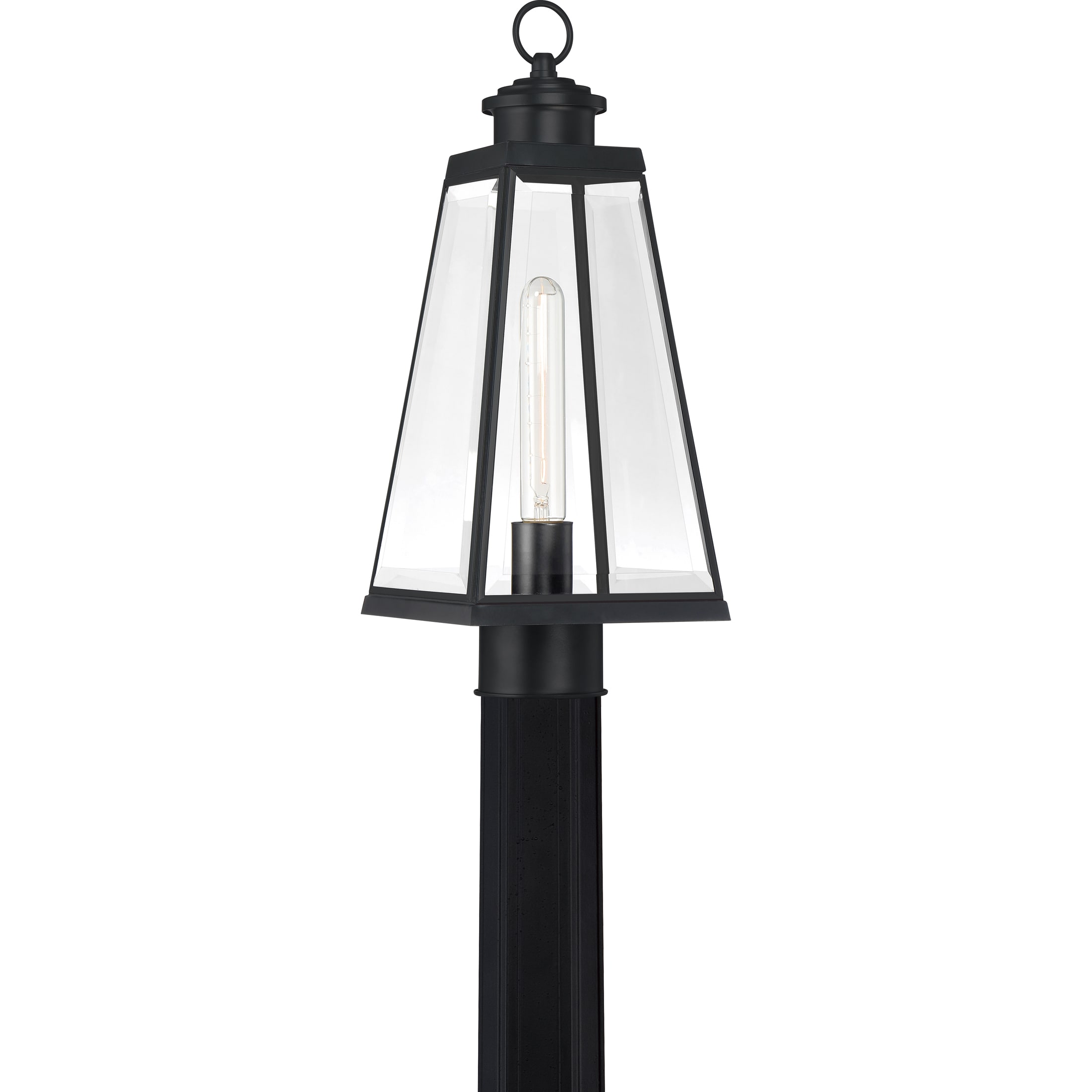 Quoizel PAX9007MBK Paxton 17.5-in Matte Black Transitional Outdoor Light Post Lantern