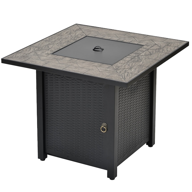 Gas Fire Pits Department At, Fire Pit Table Lid