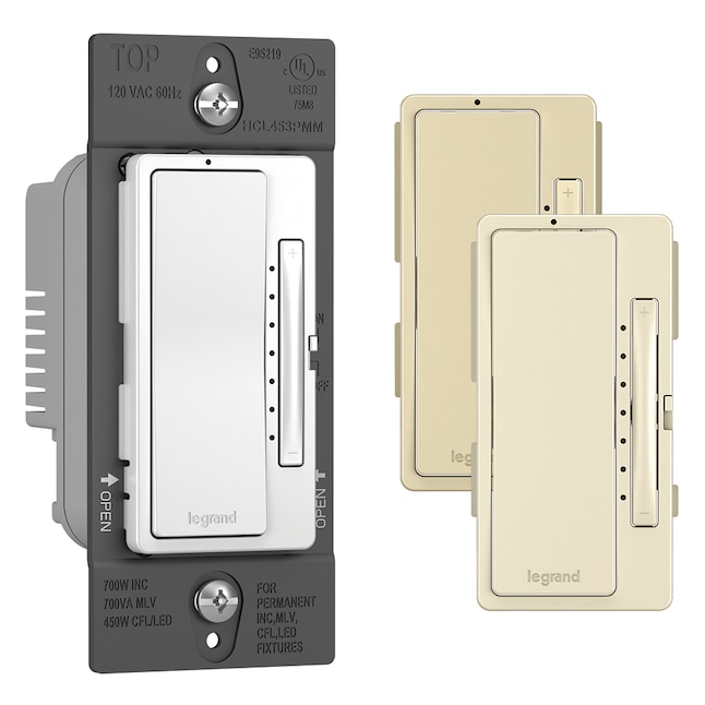 Legrand Radiant 450-Watt Multi-Location White Illuminated Master Dimmer LED Dimmer Legrand Radiant 450-Watt Multi-Location White Illuminated Master Dimmer LED Dimmer