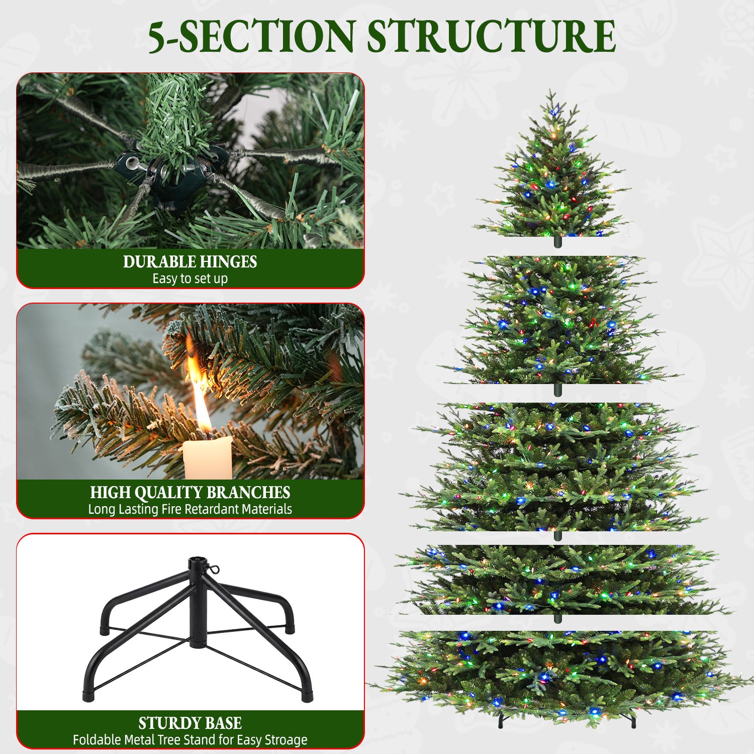 vivatrees CTA-4055-LW Artificial-Christmas-Trees - View #6