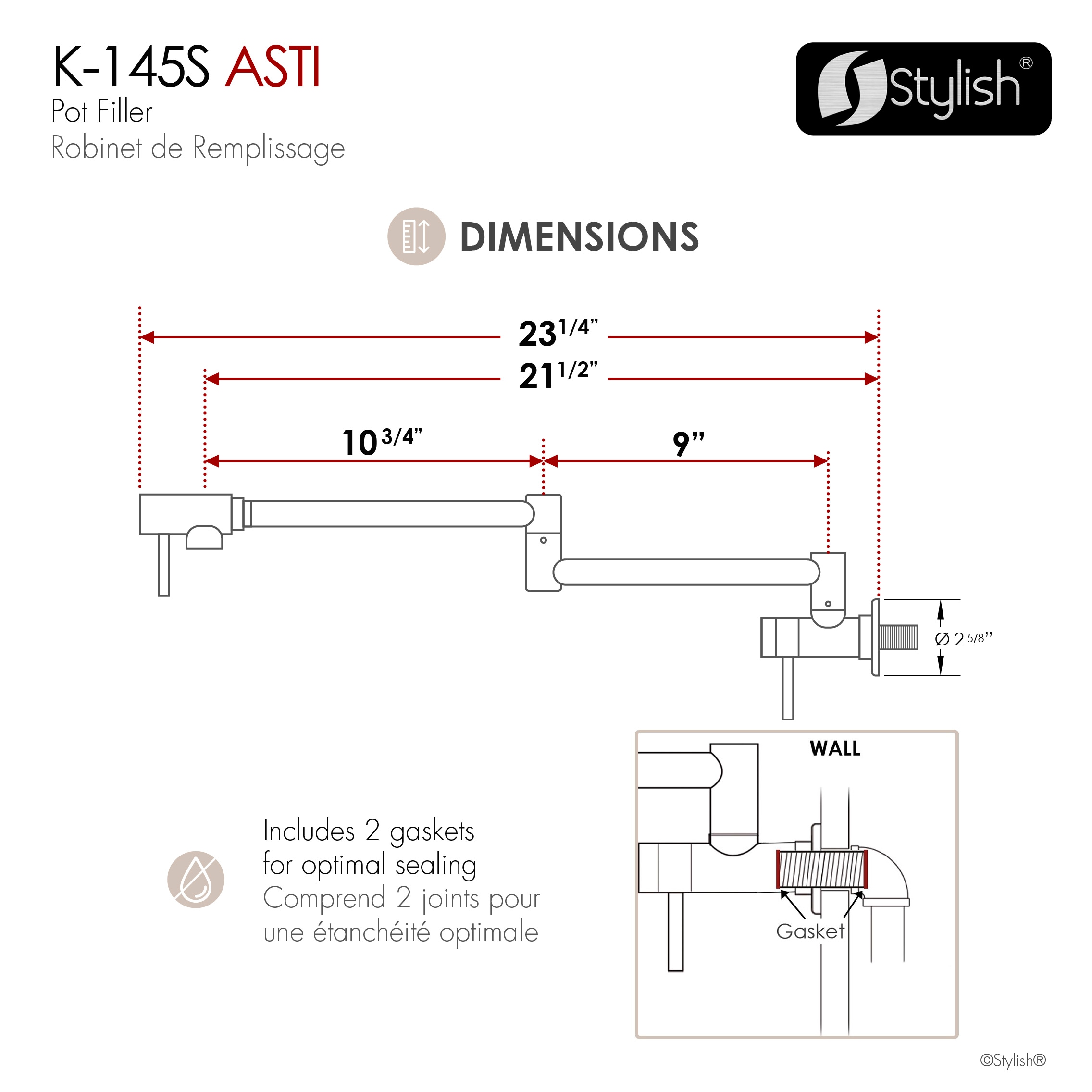 Stylish K-145S Kitchen-Faucets - View #4