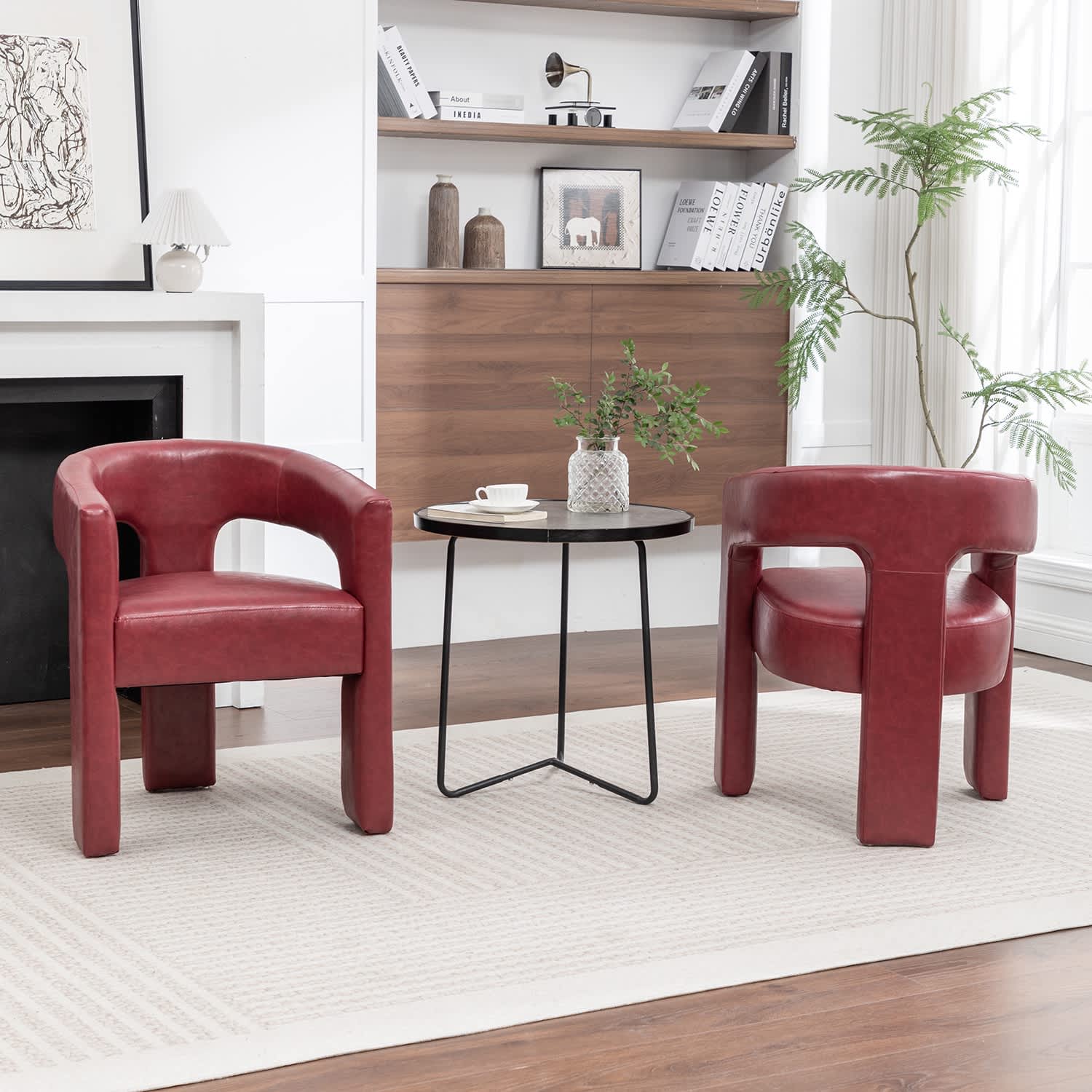 SEYNAR CE709-RED-S2 Dining-Chairs - View #2