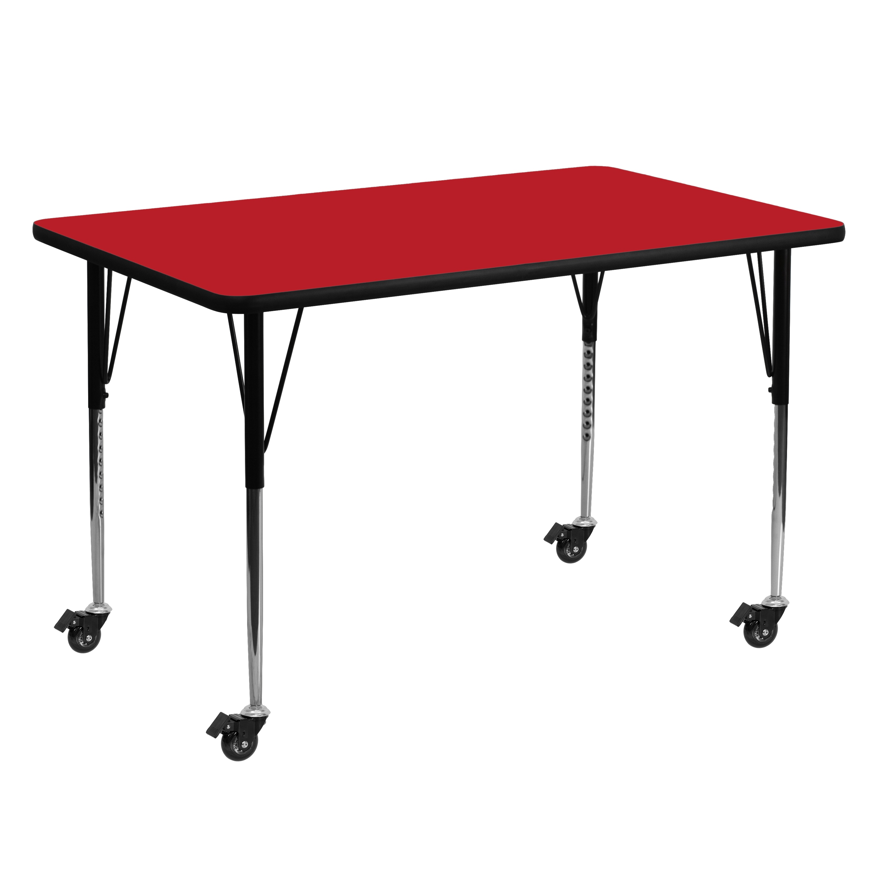 Flash Furniture 847254080453 Red Rectangular Kid's Play Table