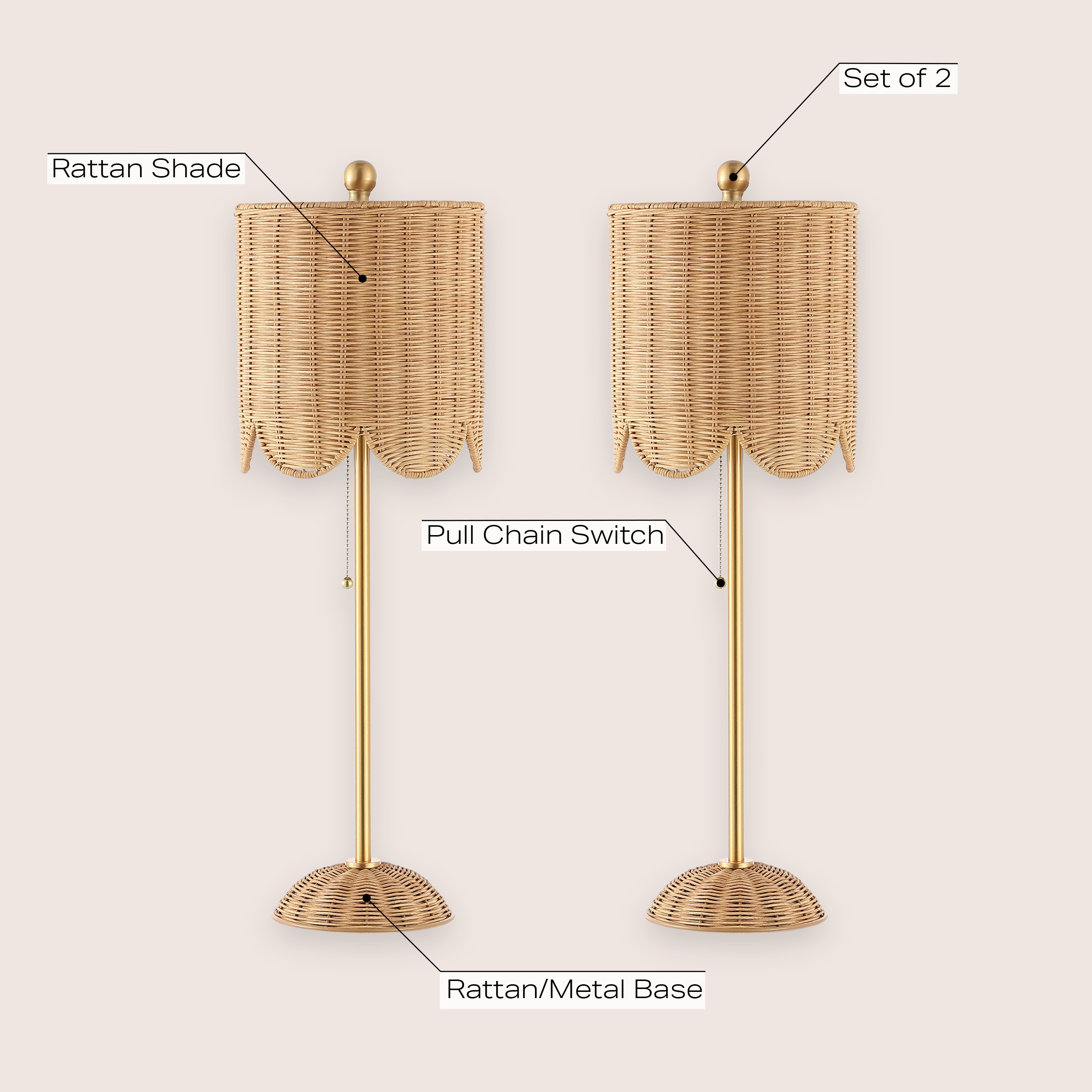 JONATHAN  Y JYL1138A-SET2 Table-Lamps - View #3