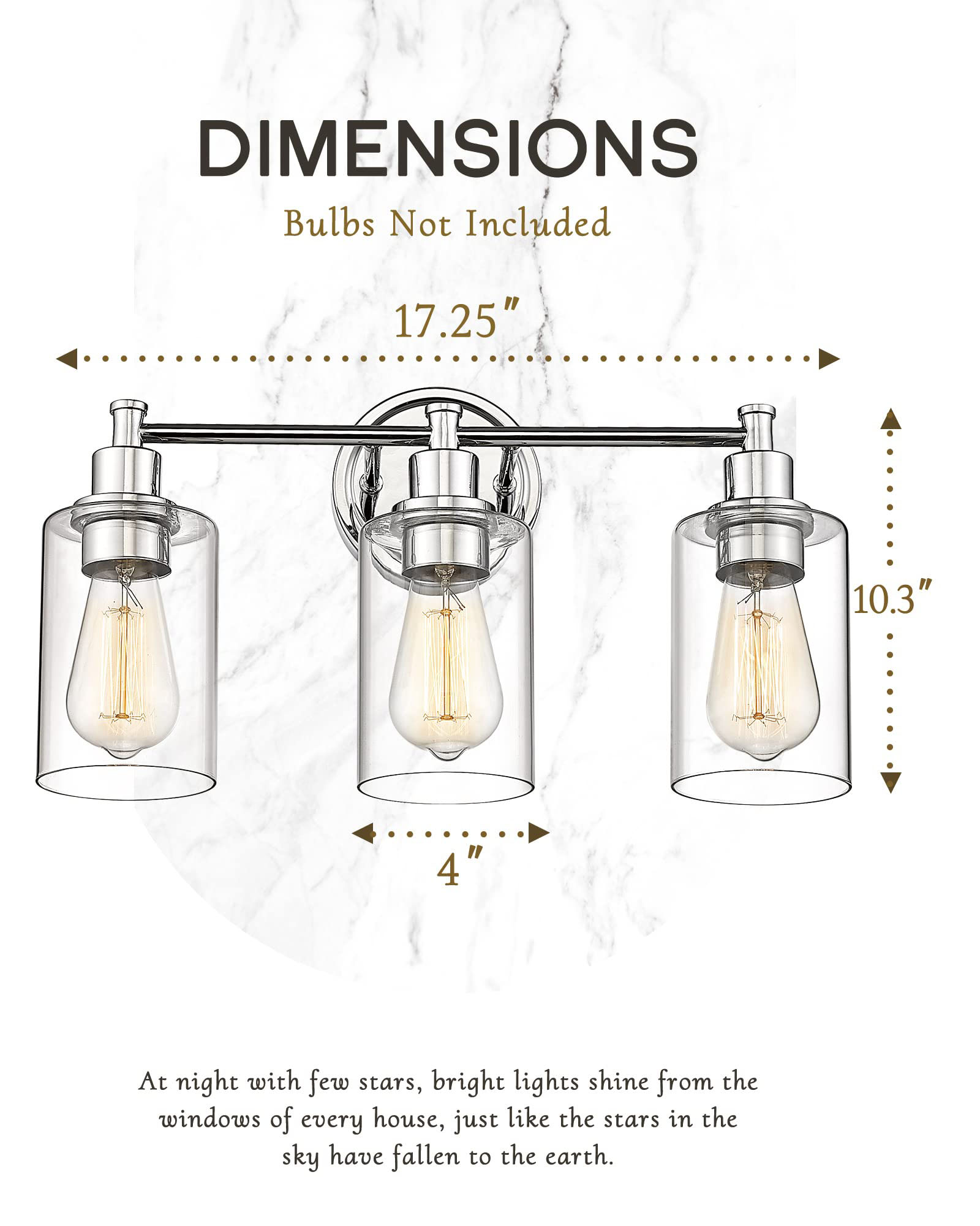 LTMATE JAZAVA 17.25-in 3-Light Gloss Chrome Led, Modern/Contemporary ...