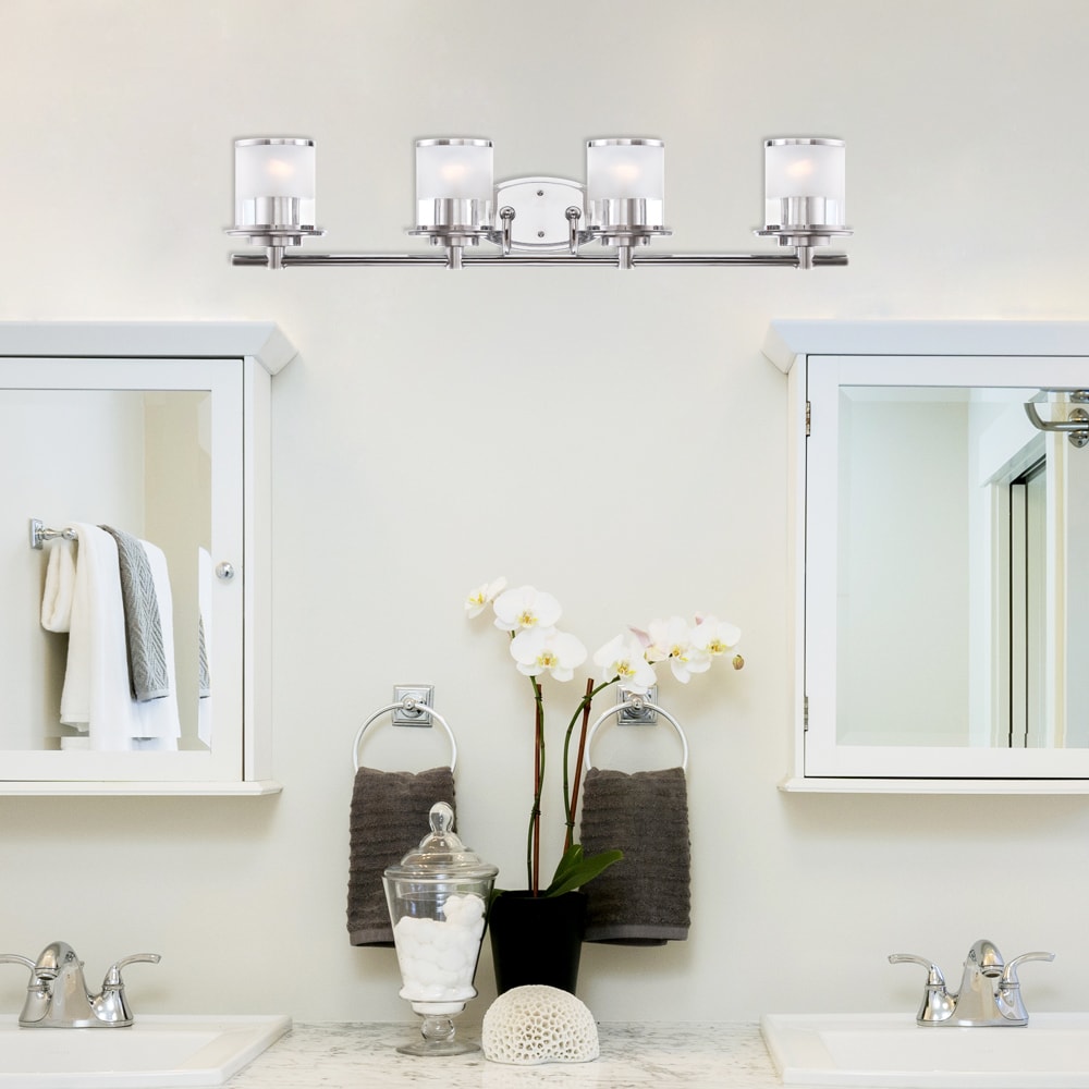 Designers Fountain 6694-CH Essence 32.25-in 4 -Light Chrome Modern/contemporary Vanity light