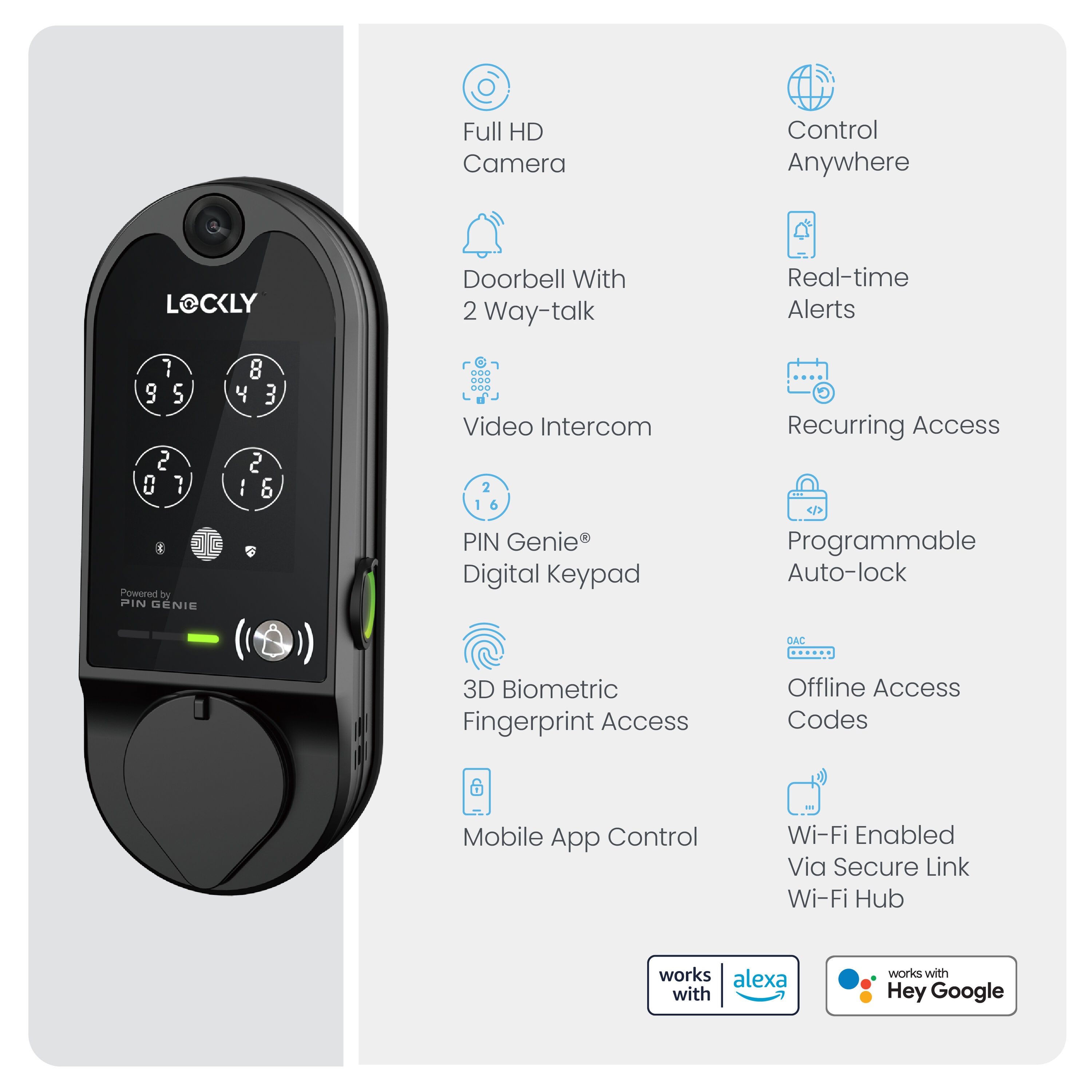 Lockly PGD798 MB Electronic-Door-Locks - View #10