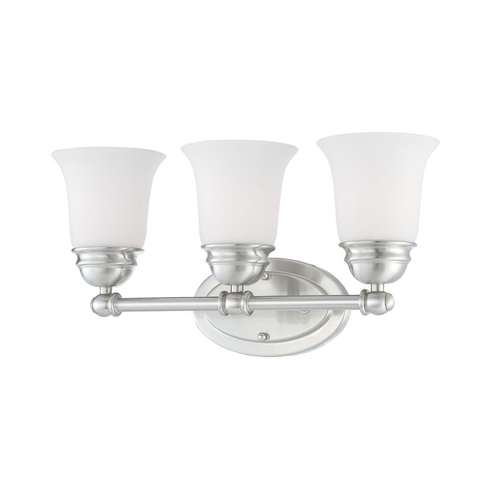 Thomas Lighting SL714378 Bella 18-in 3-Light Brushed Nickel Transitional Vanity Light