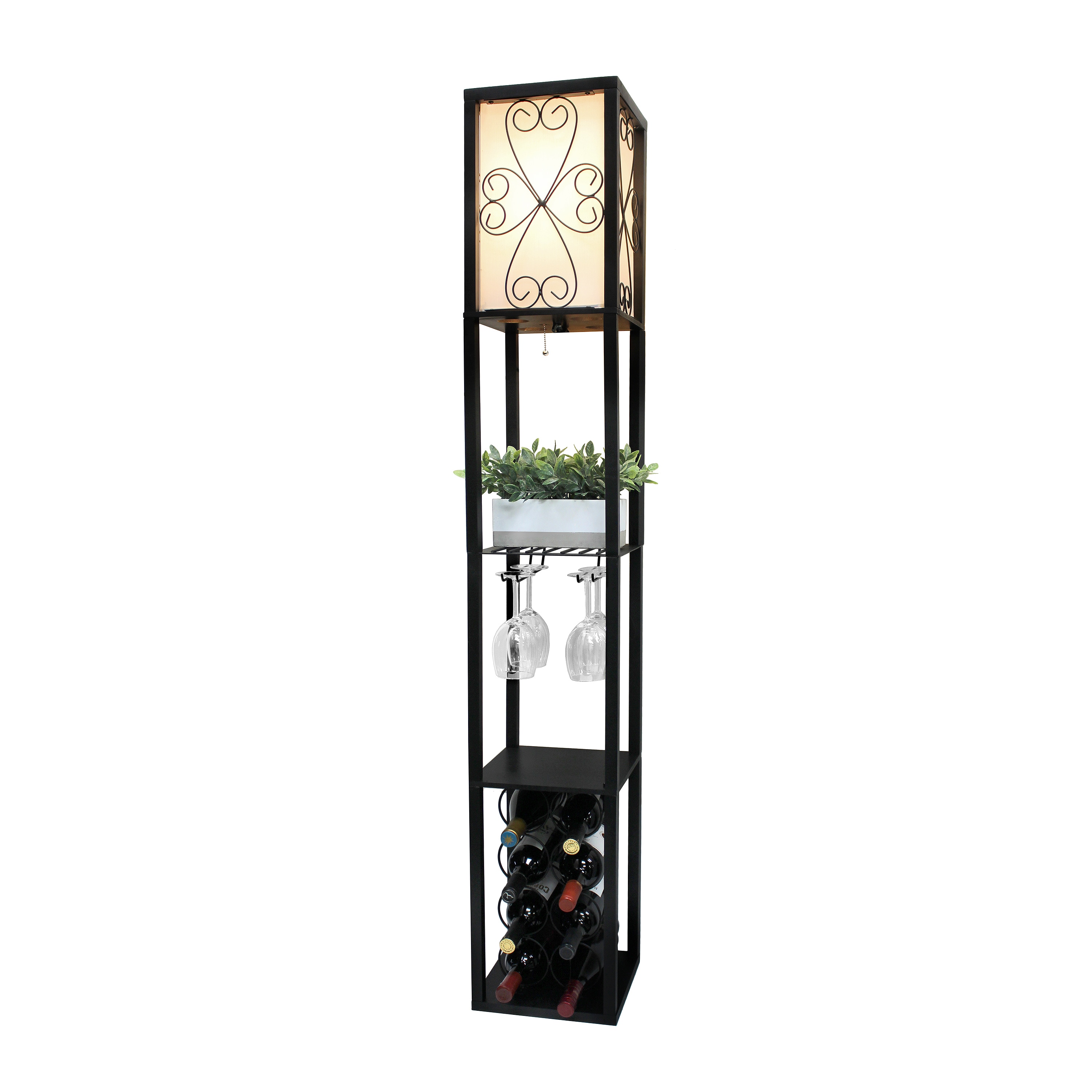 Simple Designs LF1015-BLK-LB floorlamps - View #6