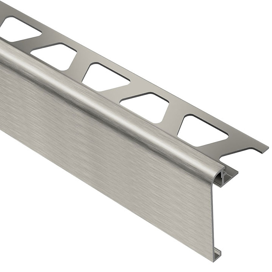 Schluter Systems Rondec 0.5-in W x 98.5-in L Satin Nickel Aluminum Tile Edge Trim Schluter Systems Rondec 0.5-in W x 98.5-in L Satin Nickel Aluminum Tile Edge Trim