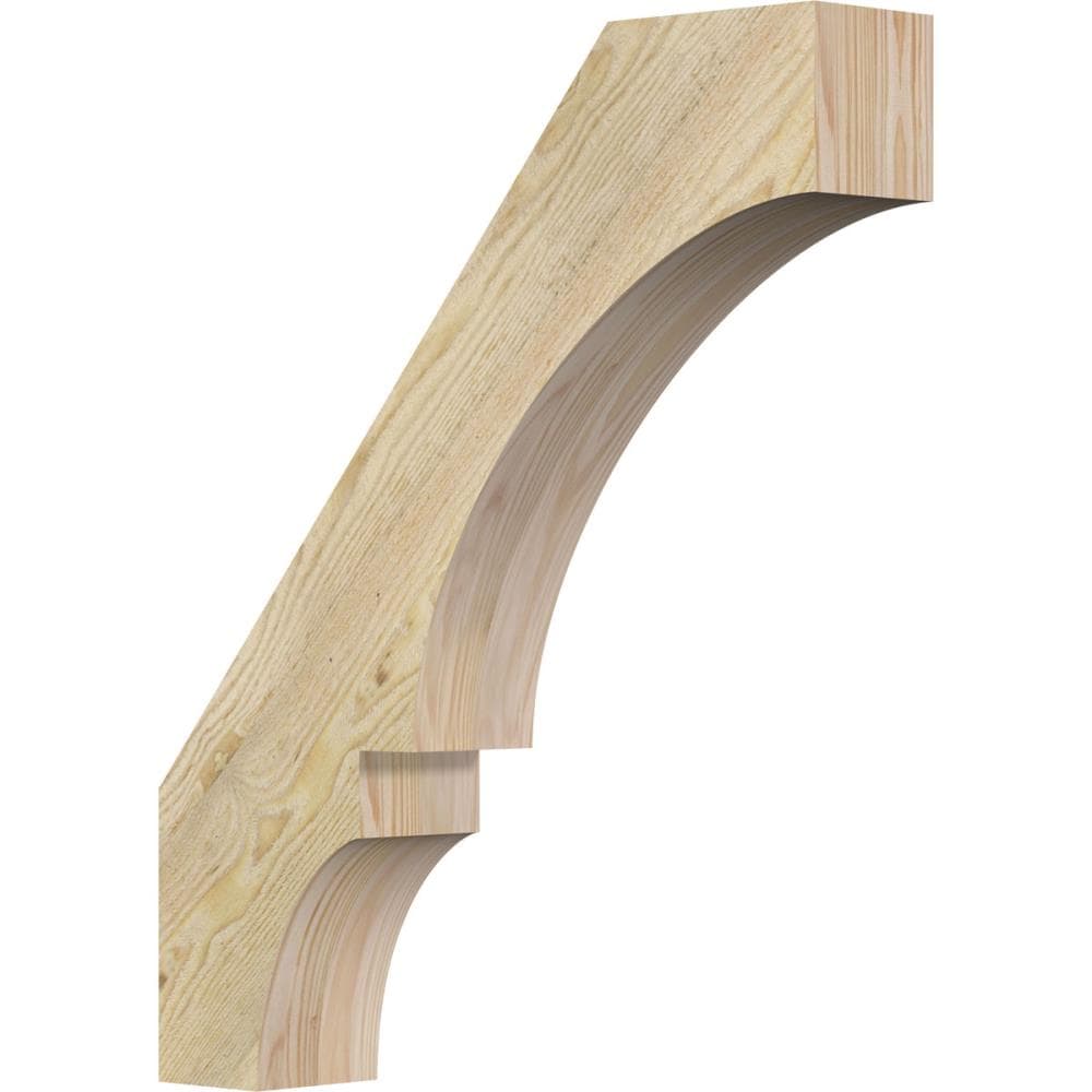 Ekena Millwork BRC04X20X24BOA00RDF 4-in x 20-in x 24-in Douglas Fir Unfinished Wood Balboa rough sawn