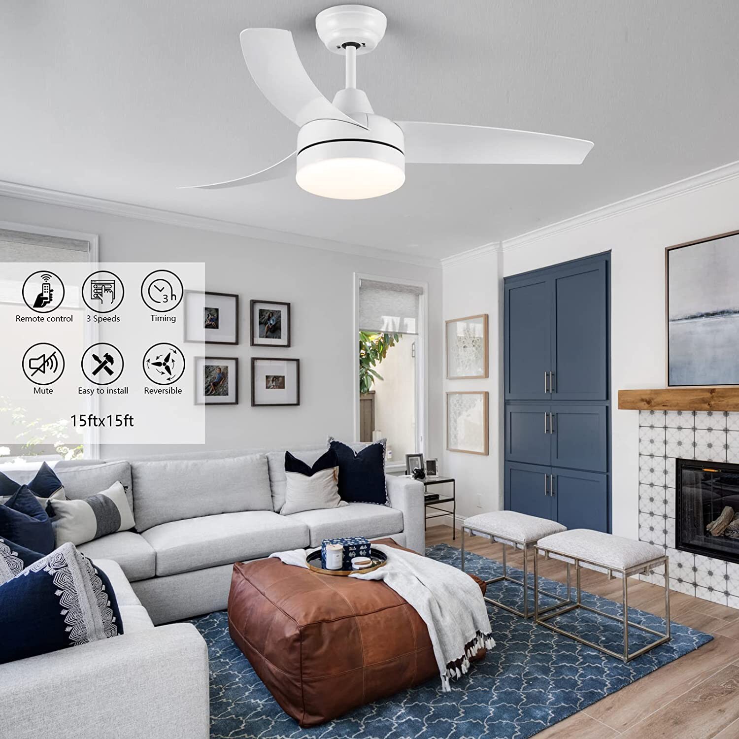 Yardreeze YHDO-42WH Ceiling-Fans - View #7