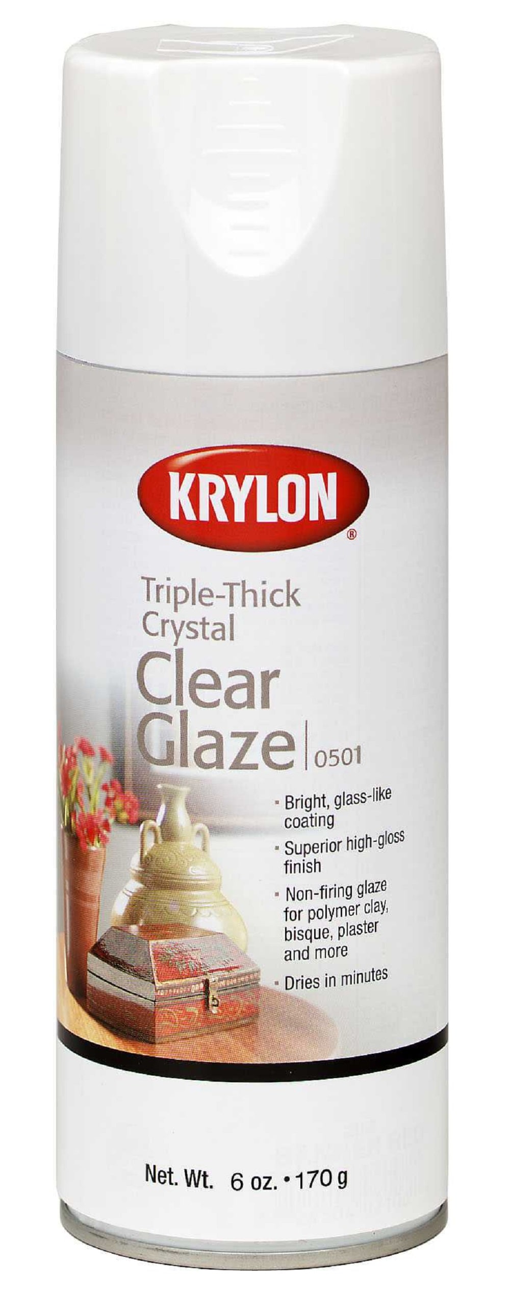 MSC Krylon K01501A07 White, 12 oz Net Fill, Gloss, Lacquer Spray Paint