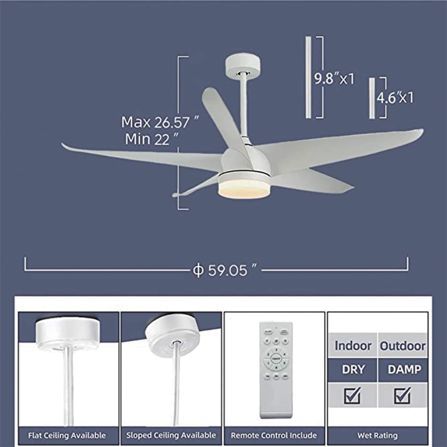 Maincraft D01-CF039 Ceiling-Fans - View #9