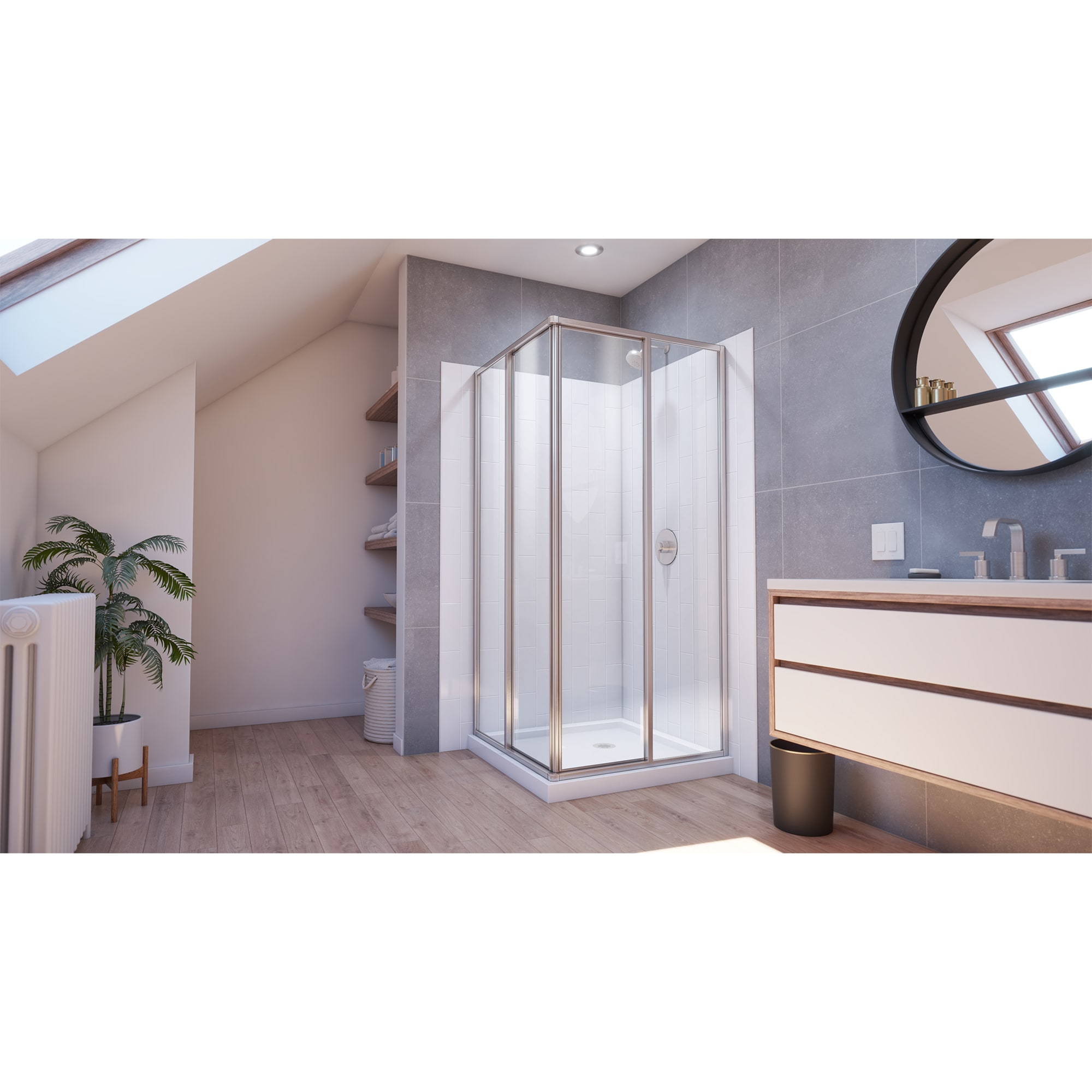DreamLine E2813636XXQ0004 Alcove-Shower-Kit - View #2