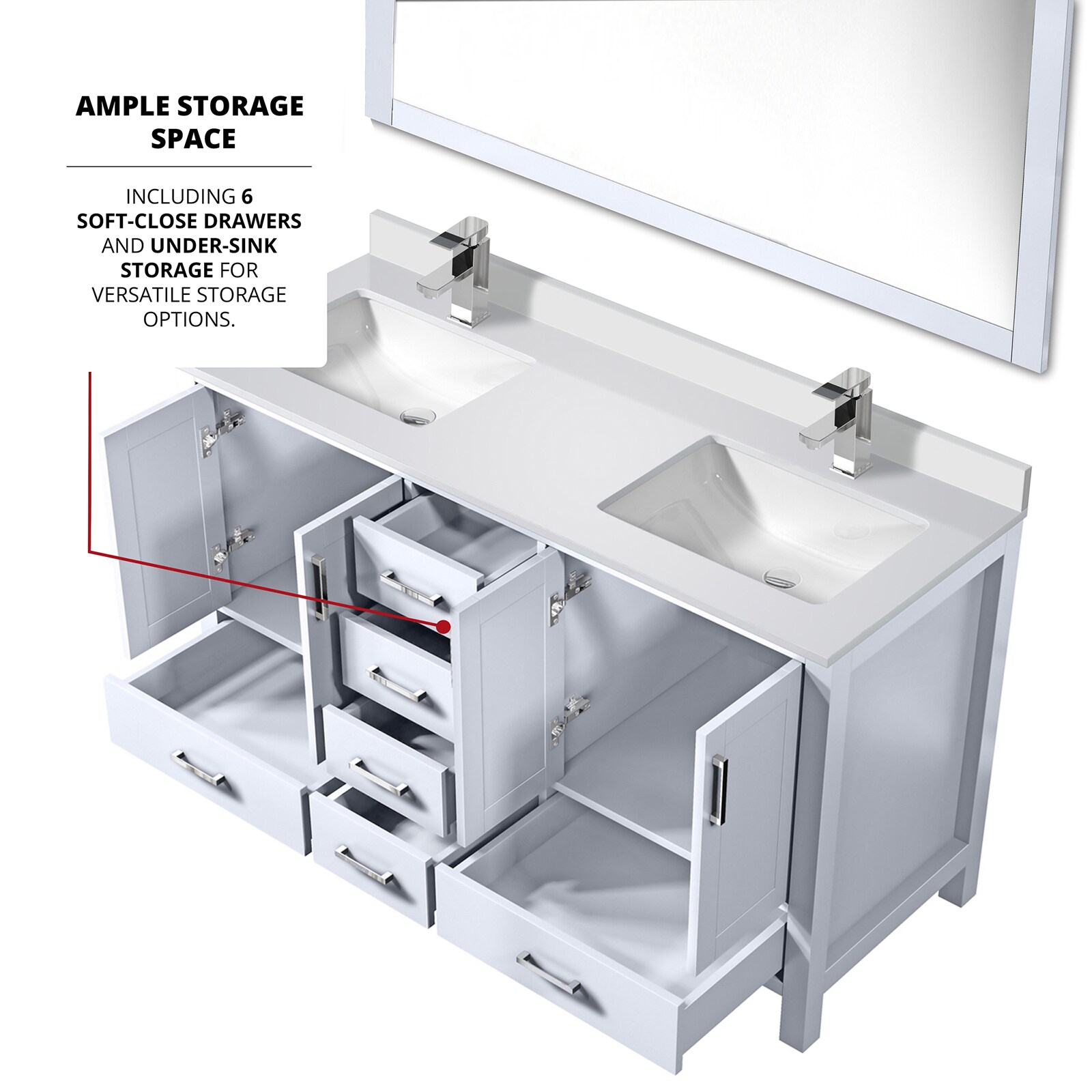 Lexora LVJ60DA311 Bath-Vanity-Combo - View #7