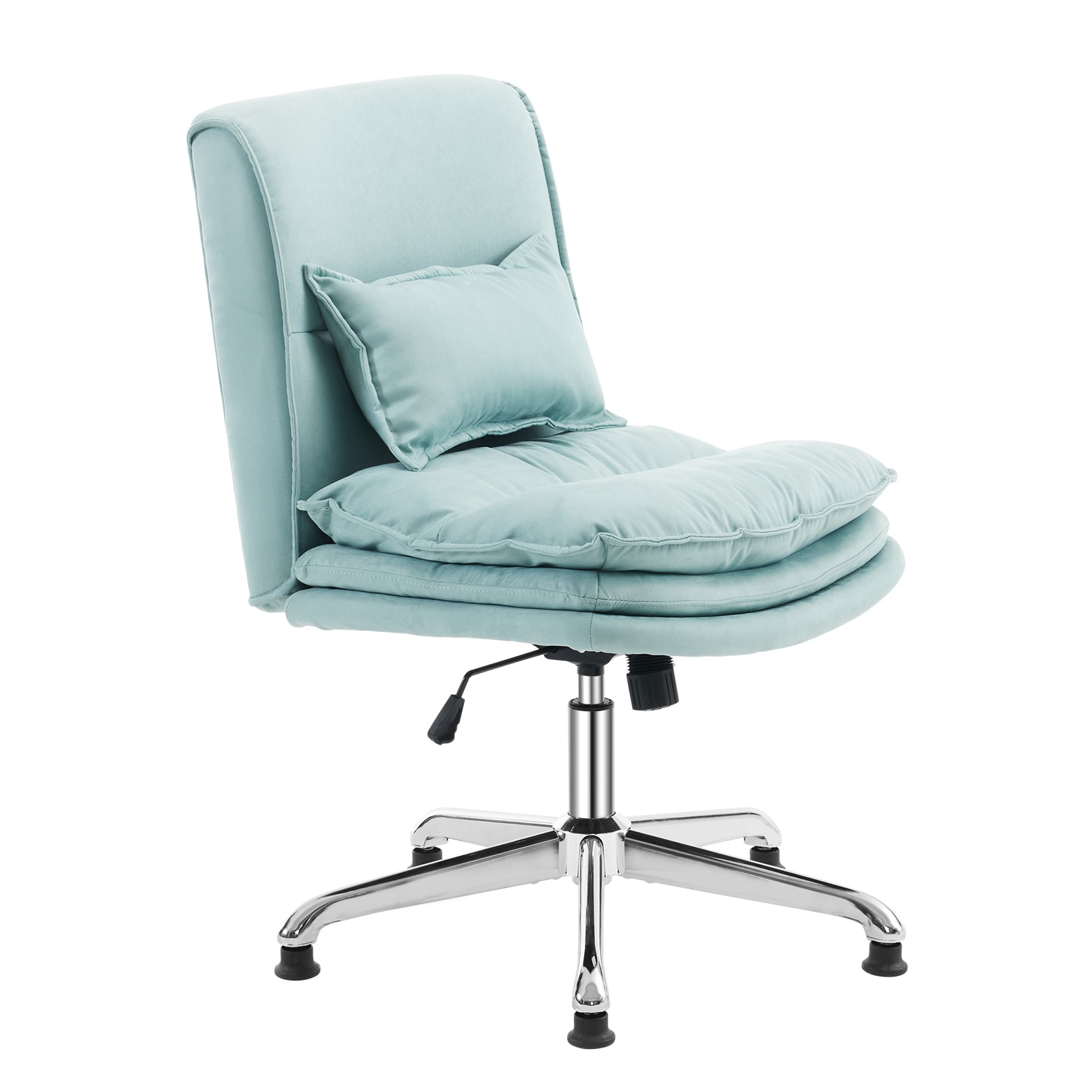 Winado LO1G98000070 Light Blue Contemporary Ergonomic Adjustable Height Swivel Foam Desk Chair