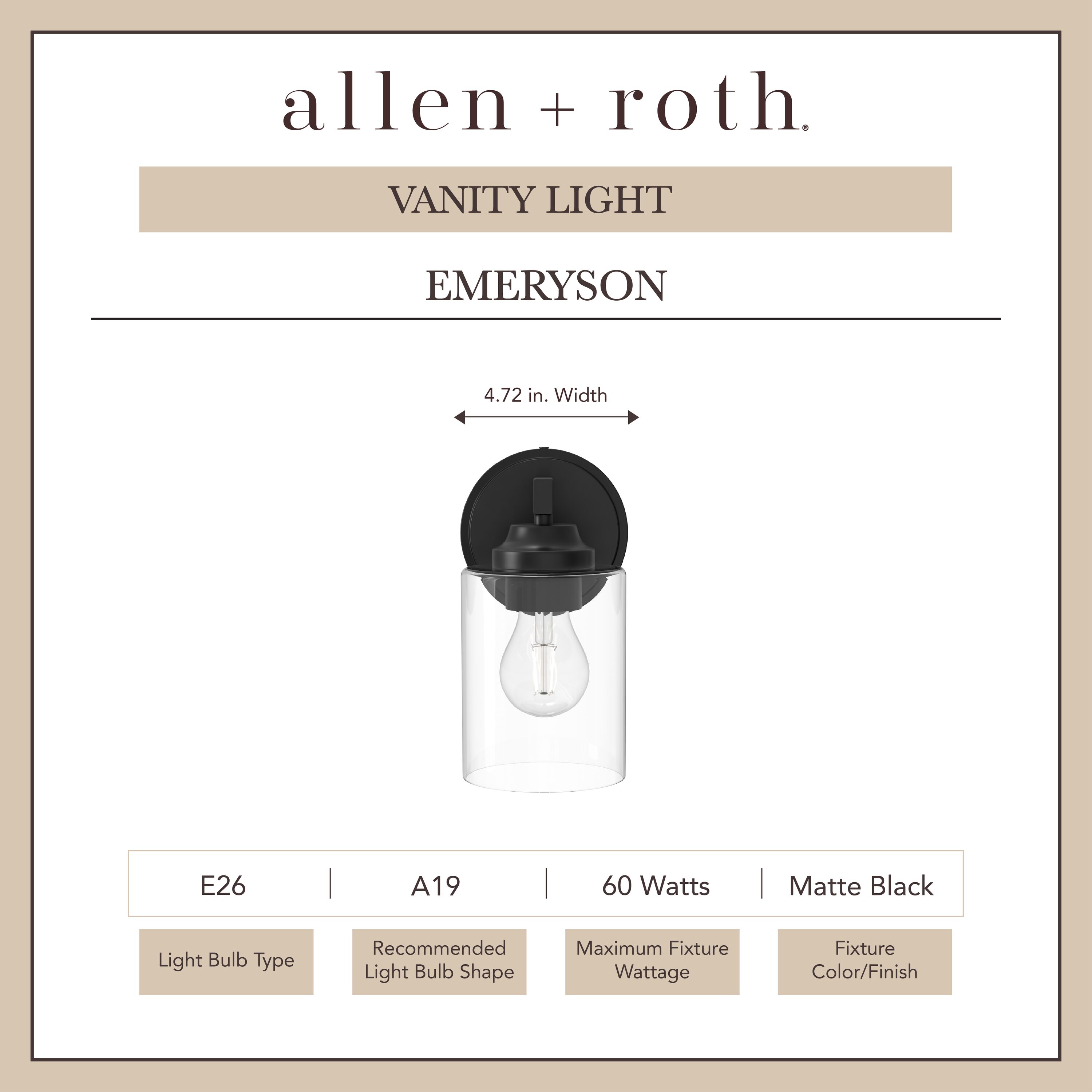 allen + roth WS220-1MBK b089995 - View #3