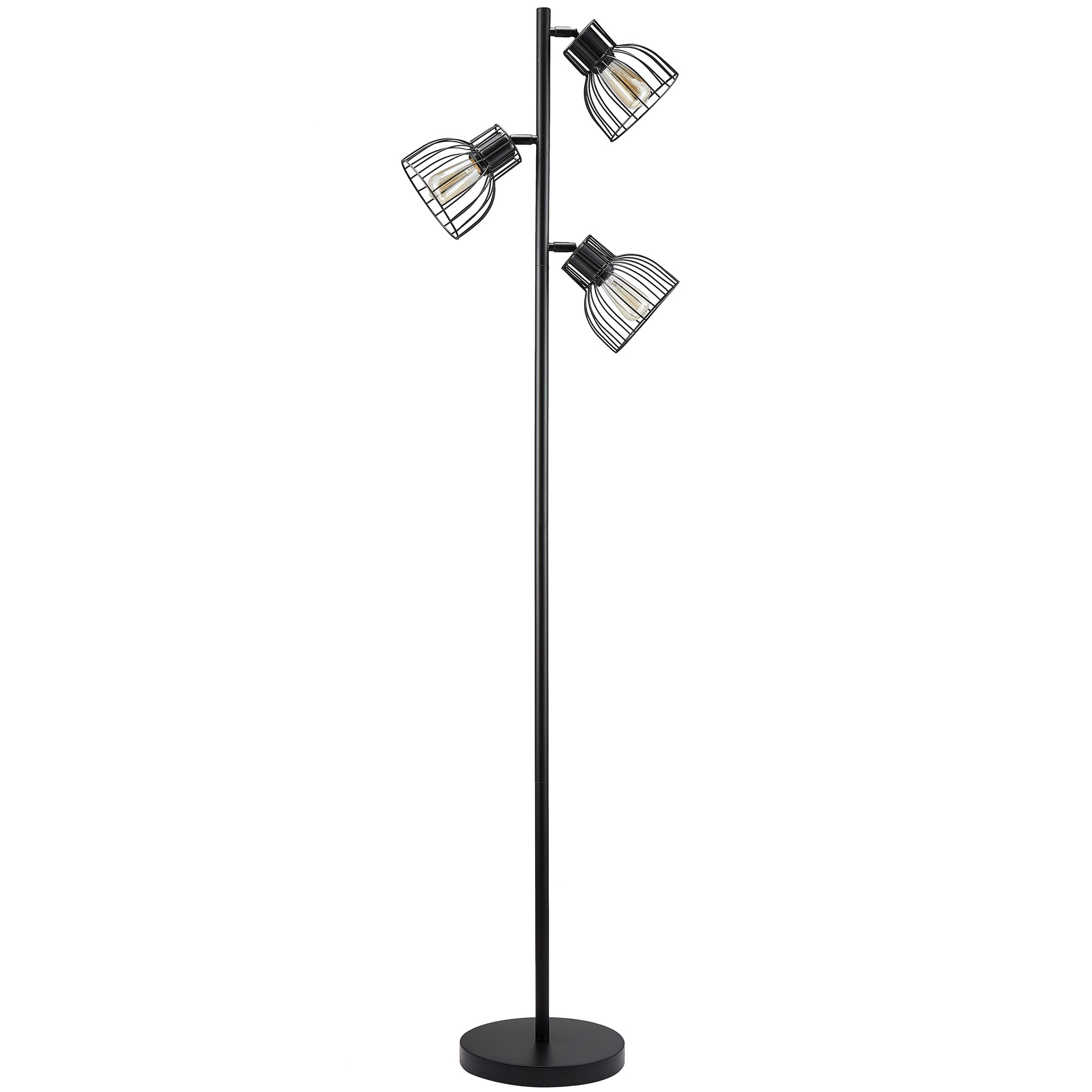 black track tree floor lamp