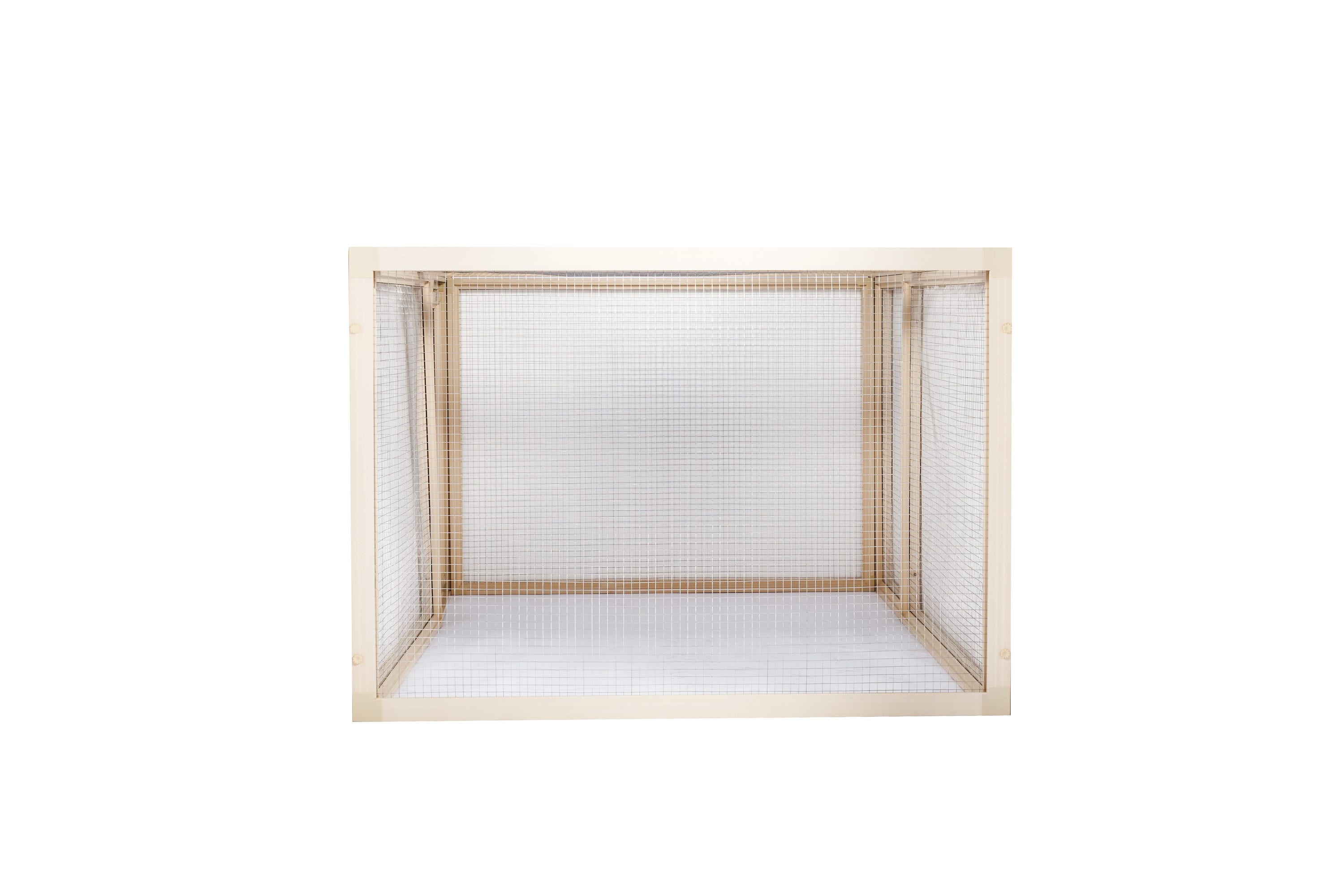 Jumbo Off-White ECOFLEX Chicken Pen with Stainless Steel Wire