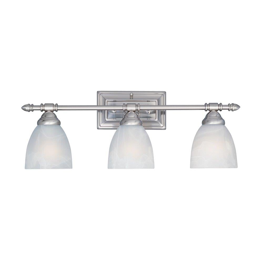 Designers Fountain Apollo 3-Light Satin Platinum Traditional Vanity Light