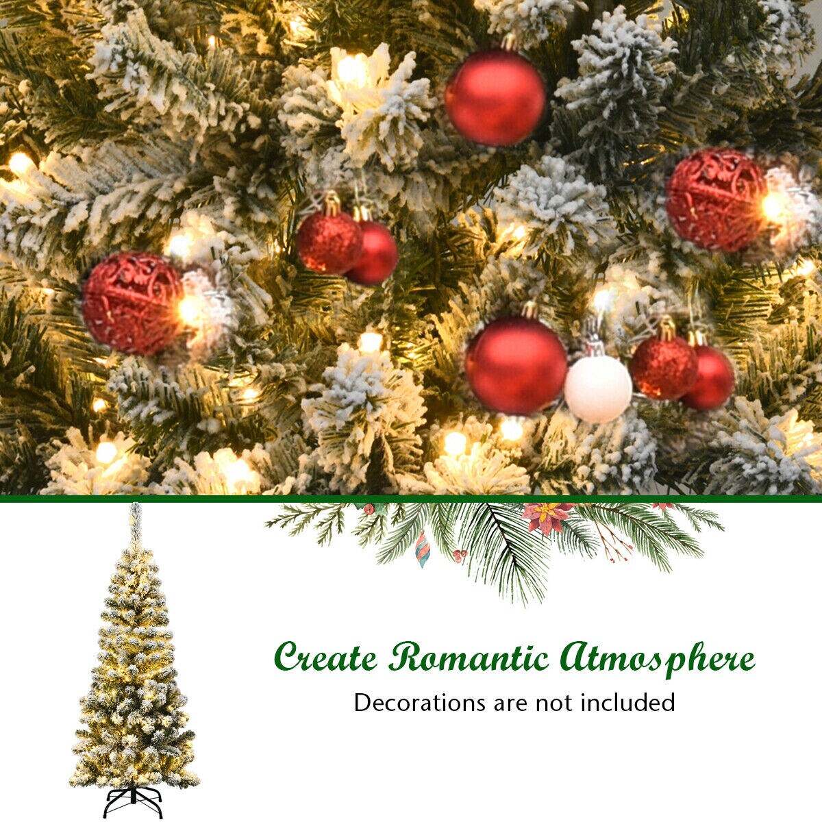 WELLFOR CM-HJY-22874US Artificial-Christmas-Trees - View #4