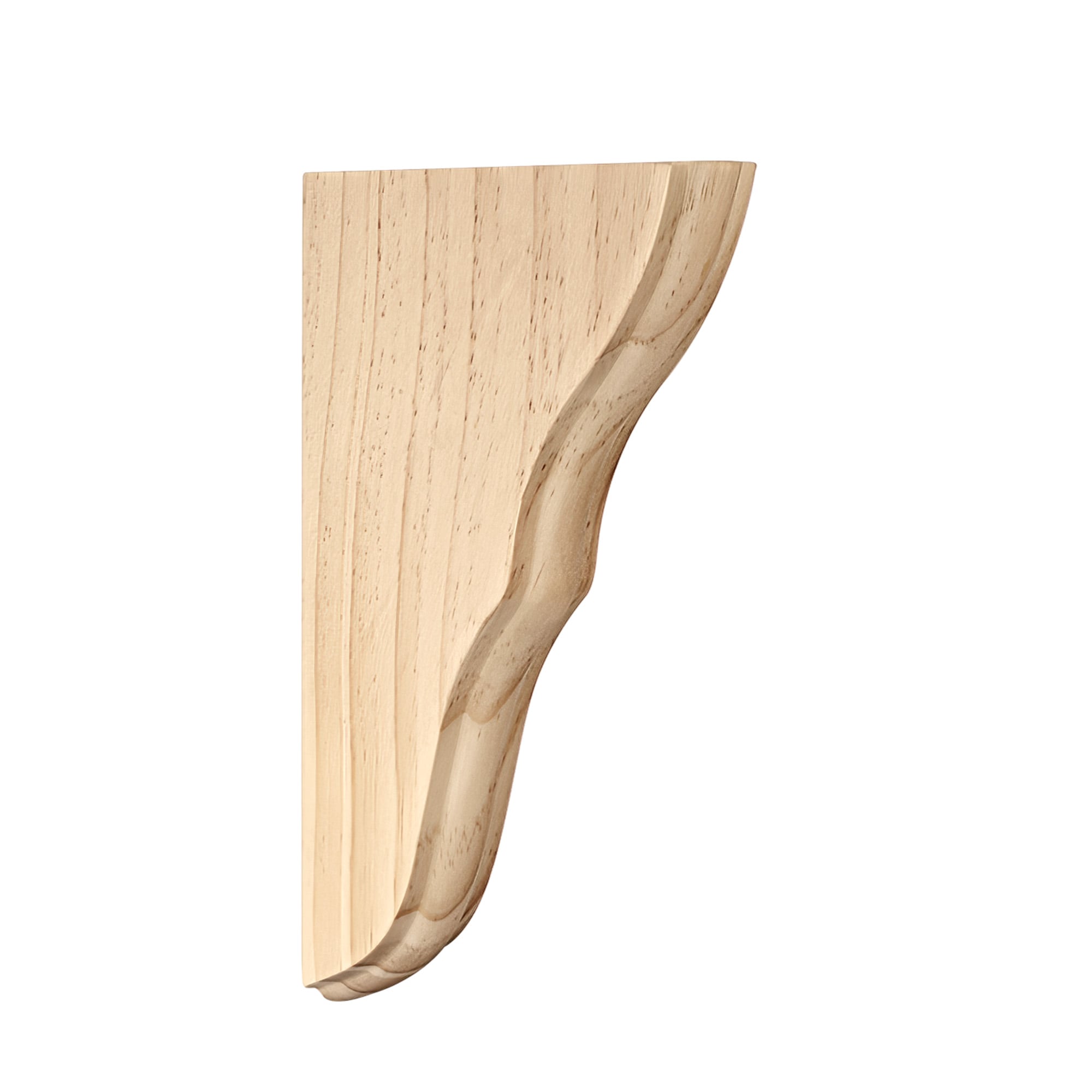 Waddell 356 1.25-in x 5-in x 8-in Pine Corbel Unfinished Pine Wood Paintable/Stainable Corbel