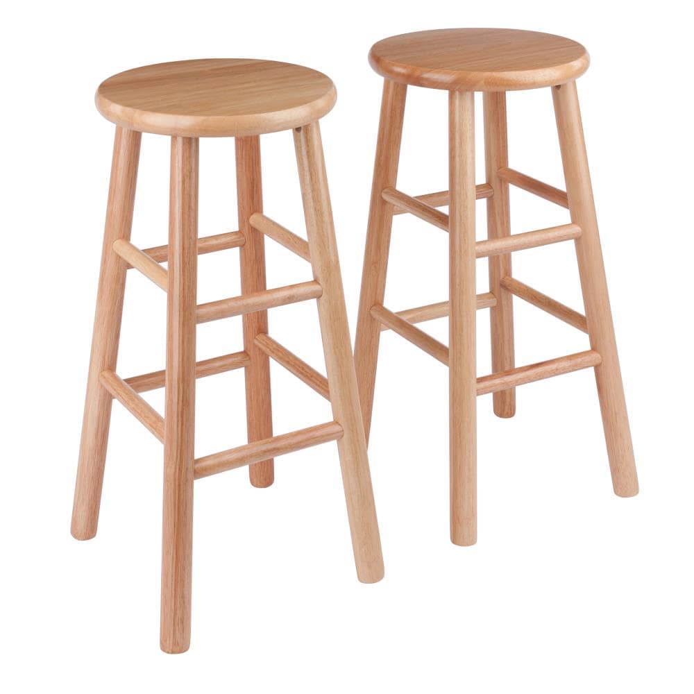 Winsome Wood Tabby Set Of 2 Natural, Winsome 24 Bar Stools