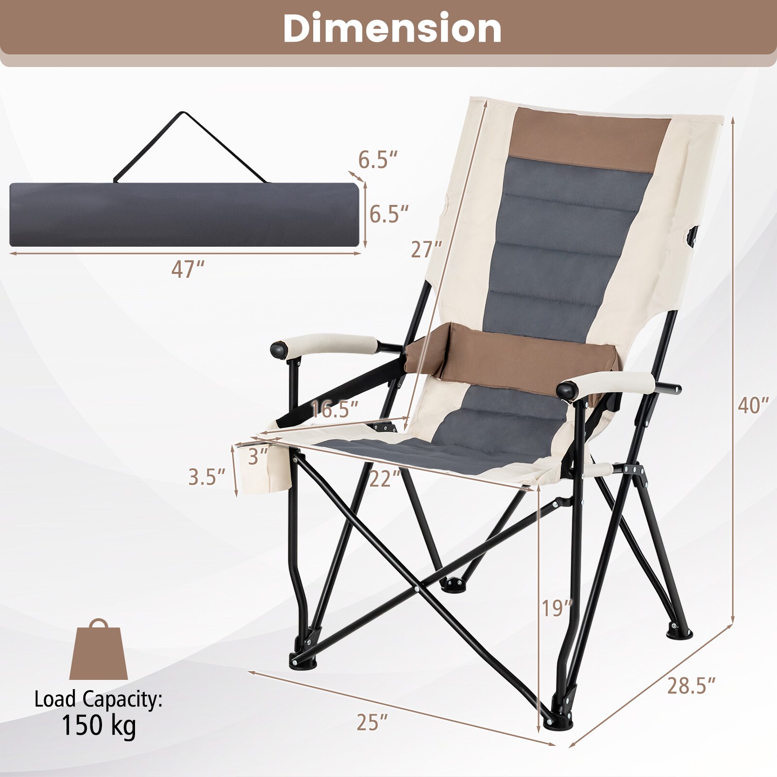 LIVIZA TDG11032 Beach-Camping-Chairs - View #7