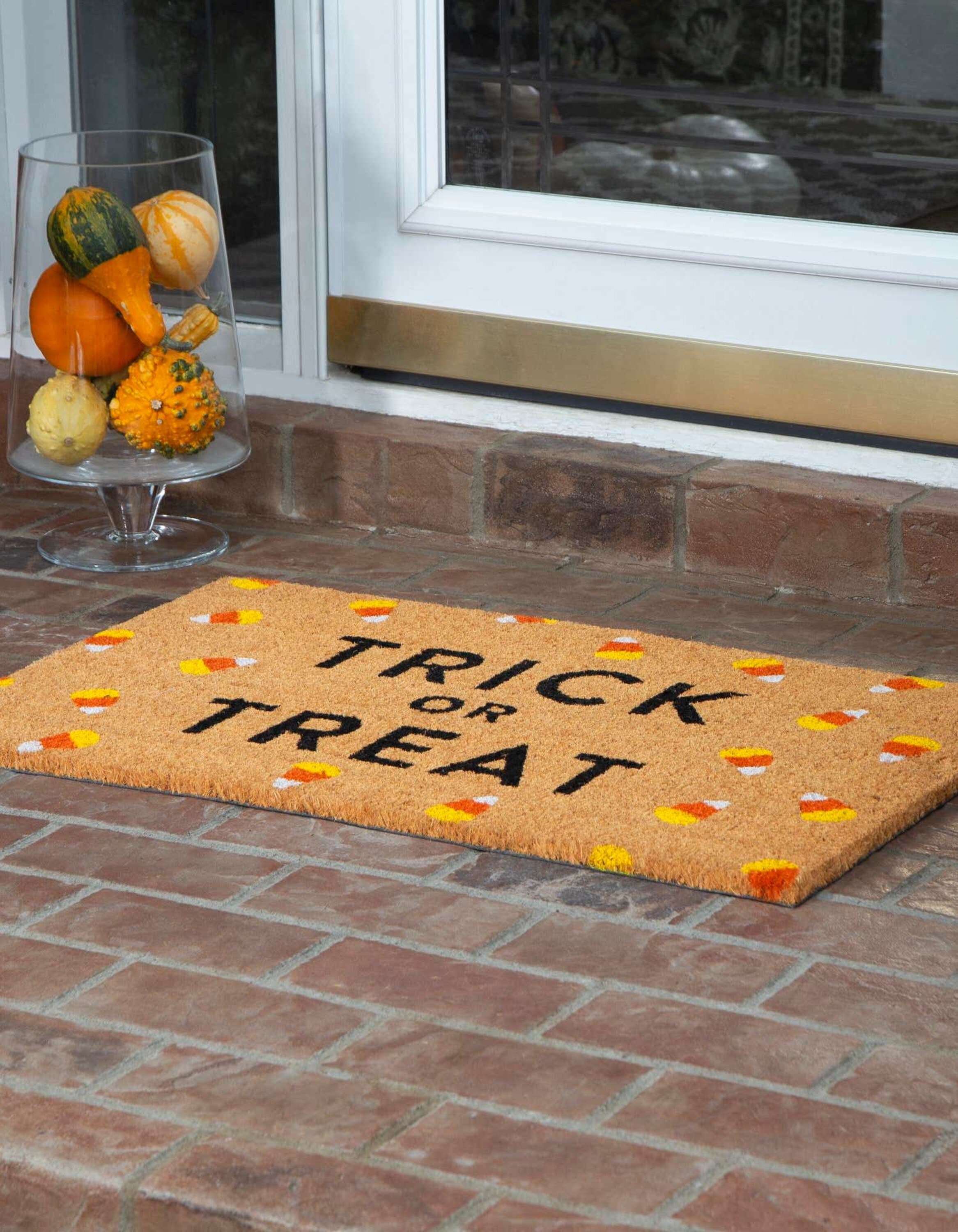 Unique Loom Doormat 2 X 3 (ft) Coir Halloween Indoor/Outdoor Area Rug in  the Rugs department at