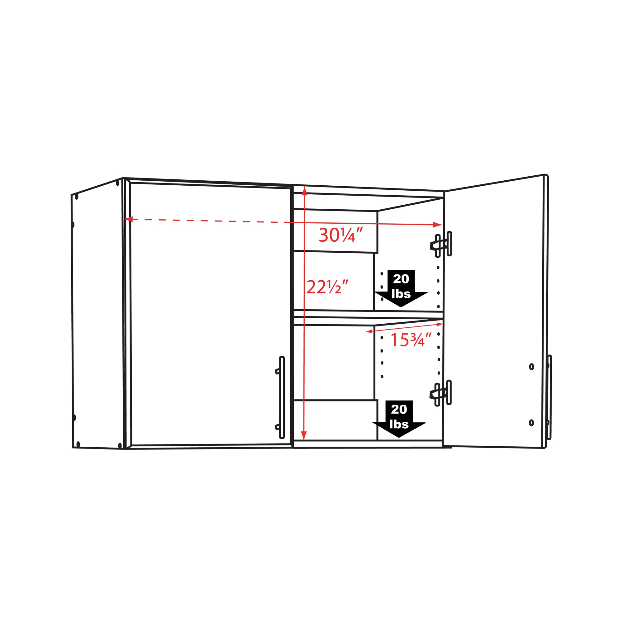 Prepac DEW-3224 Utility-Storage-Cabinets - View #6