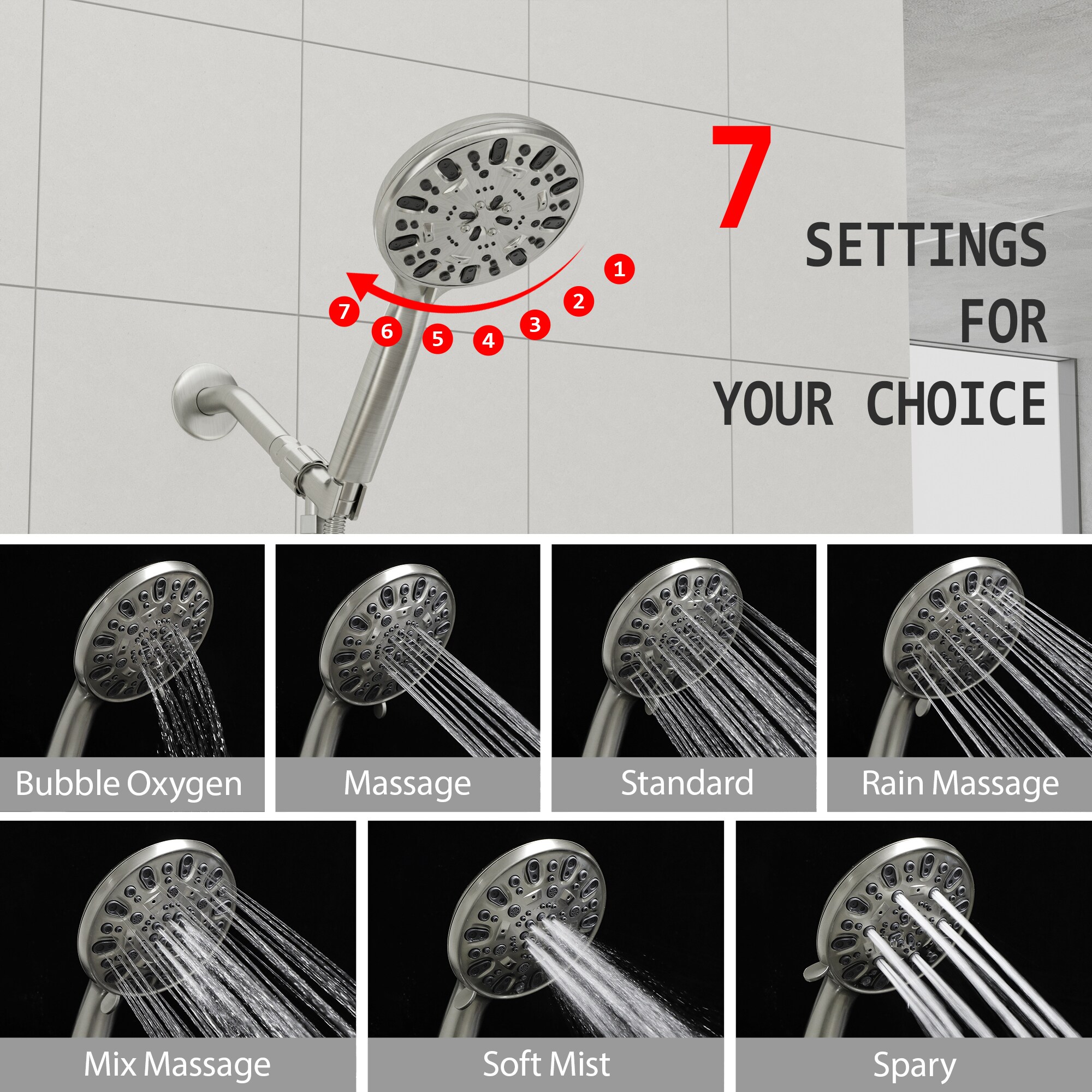 KICHAE KSLF17002-SS Fixed-Showerhead - View #3