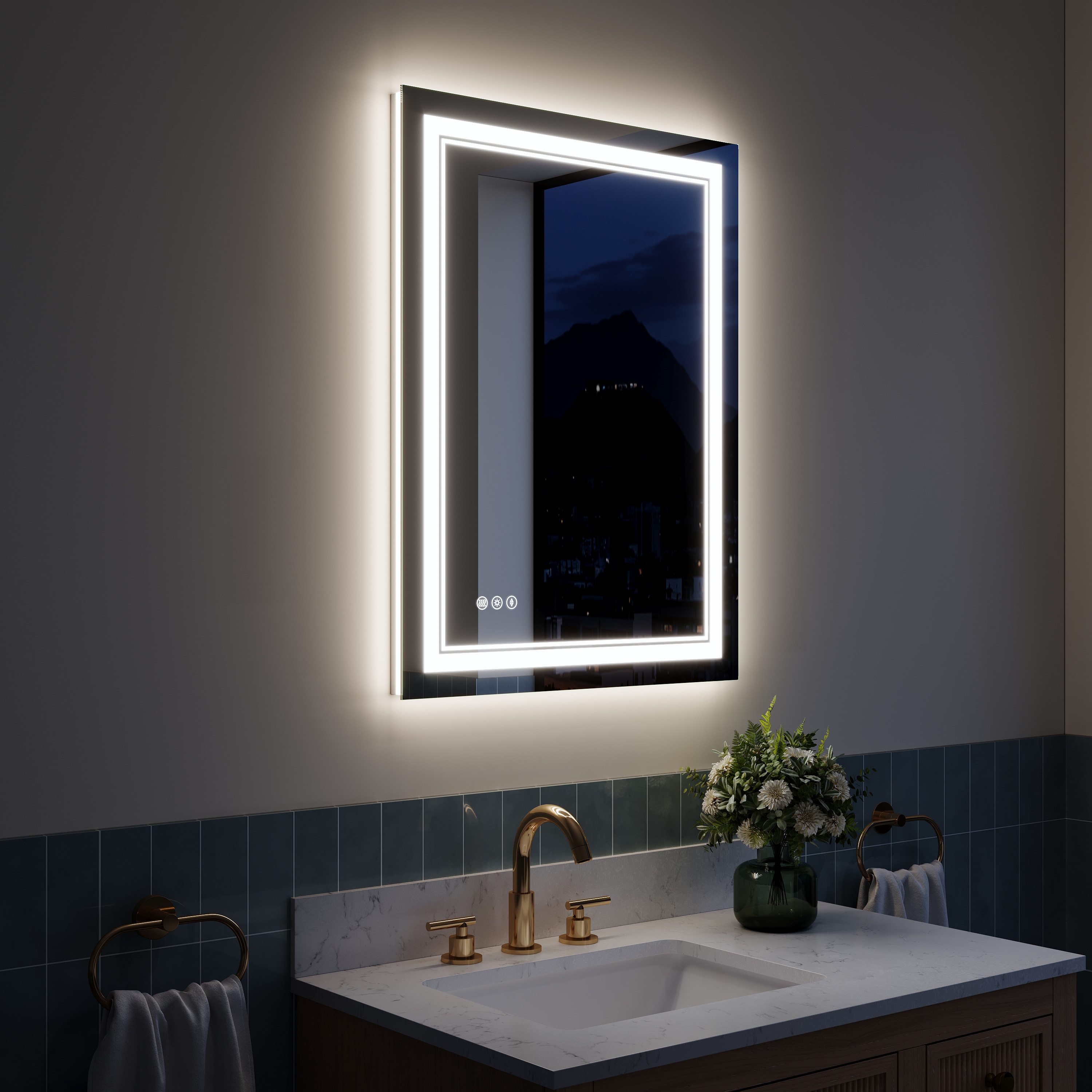 WELLFOR DTG-3224M3ZK1 Framed-Bath-Mirrors - View #16