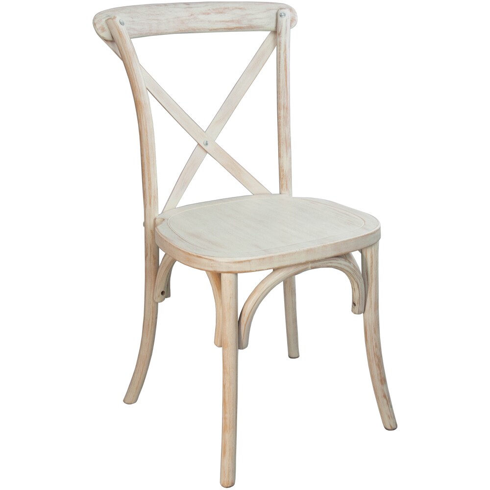 Lancaster Table & Seating Mahogany Wood Chiavari Chair with Ivory Cushion