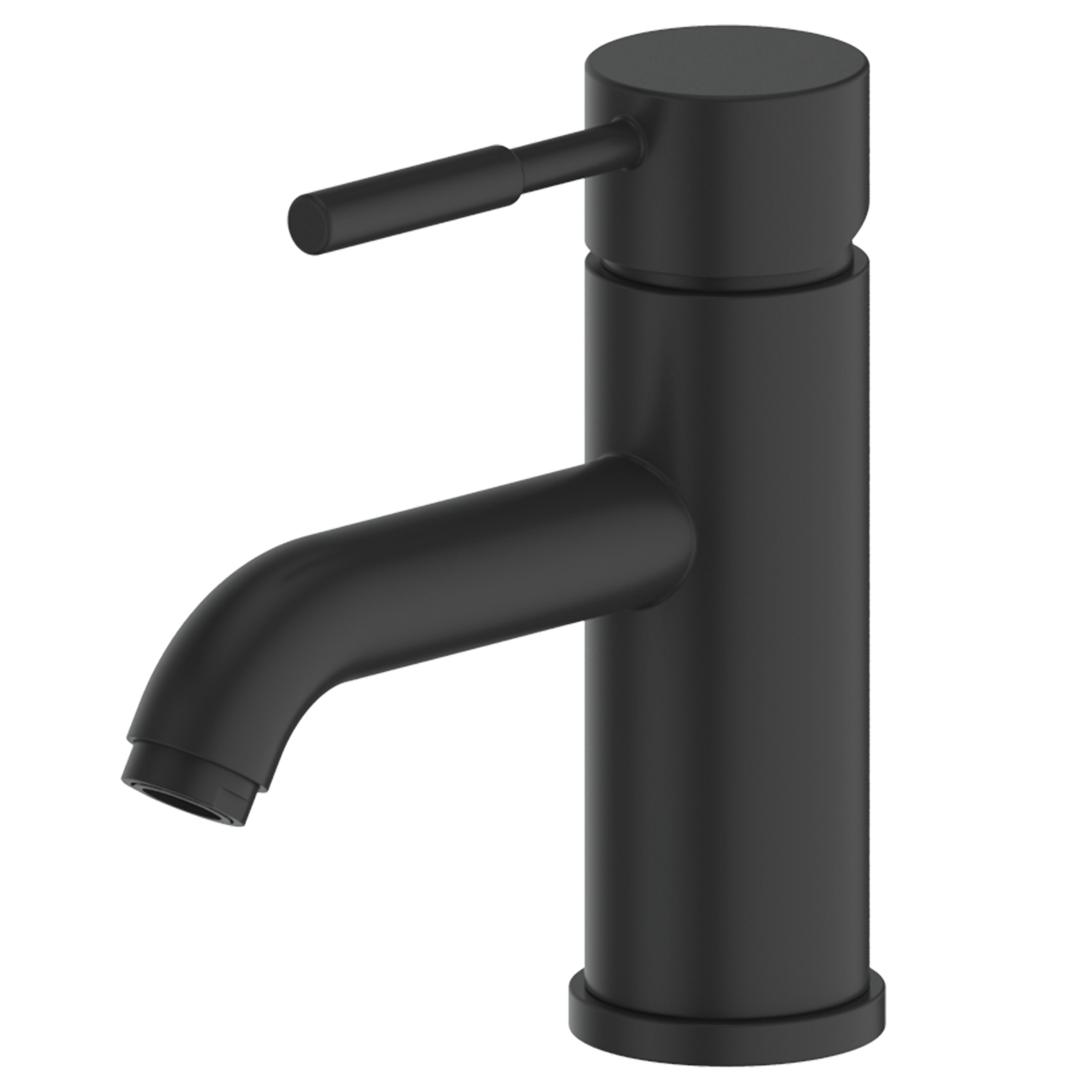 ZLINE KITCHEN & BATH ALH-BF-MB Aloha Matte black 4-in centerset 1-handle Mid-arc Residential Handle Bathroom Sink Faucet with Drain