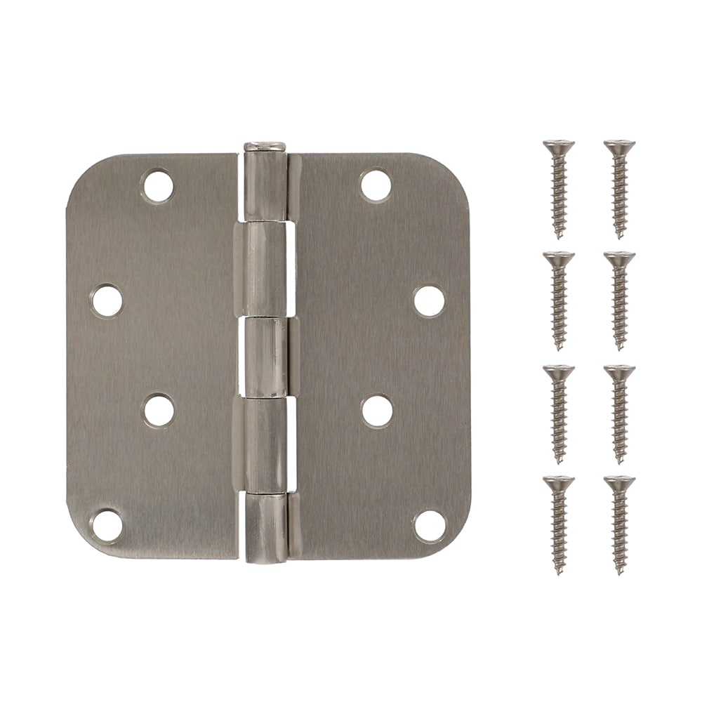 RELIABILT 4-in H x 5/8-in Radius Satin Nickel Mortise Interior Door Hinge #605672