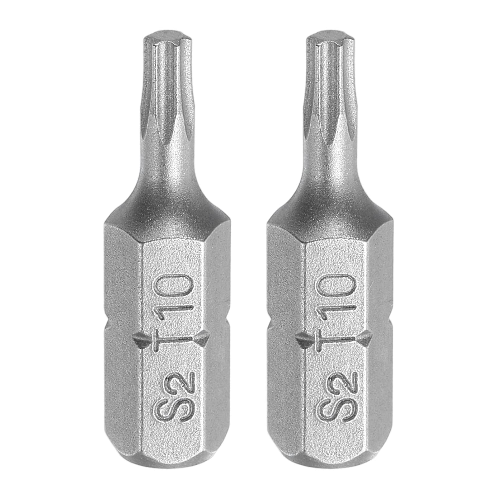 Harfington 2pcs Torx Screwdriver Bit 1/4inch Hex Shank T10 Head 1inch Length S2 Steel 6 Point Security Drill Bits for Repair Work Electric Screw Driver