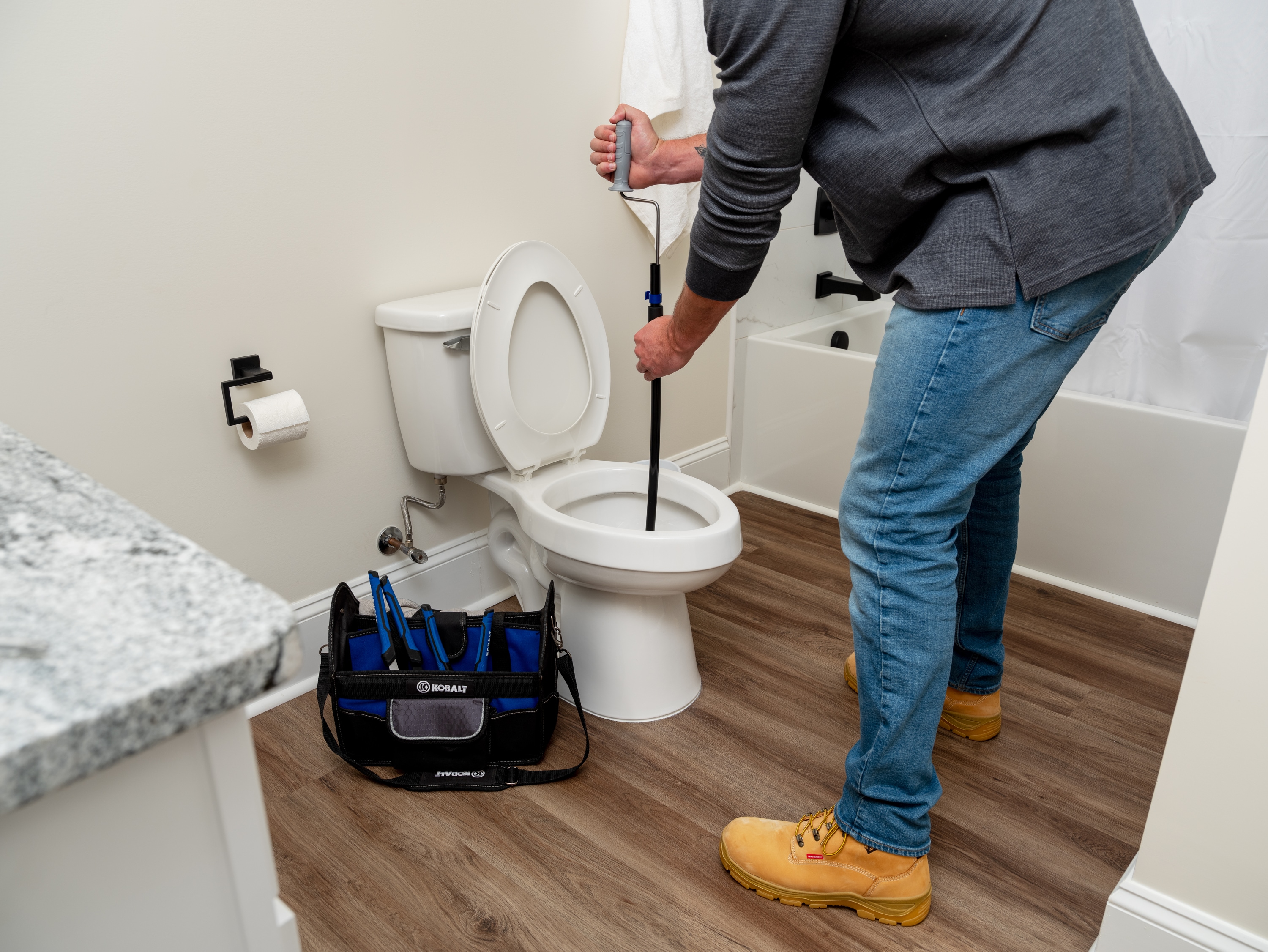 3ft Flexible Toilet Snake Auger Unclog Plumbing Drain Kink-resistant  Hand-Crank
