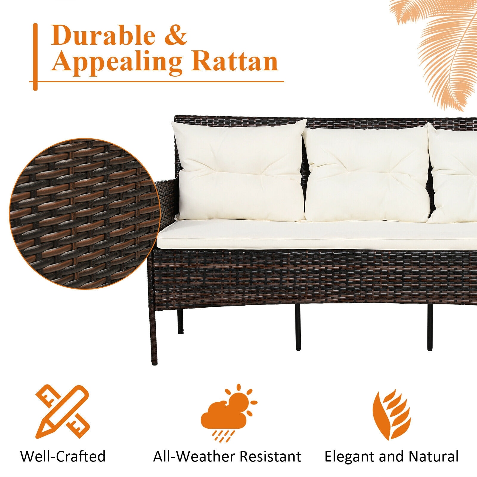 WELLFOR GIZHE354BE Patio-Sofas-Daybeds - View #4