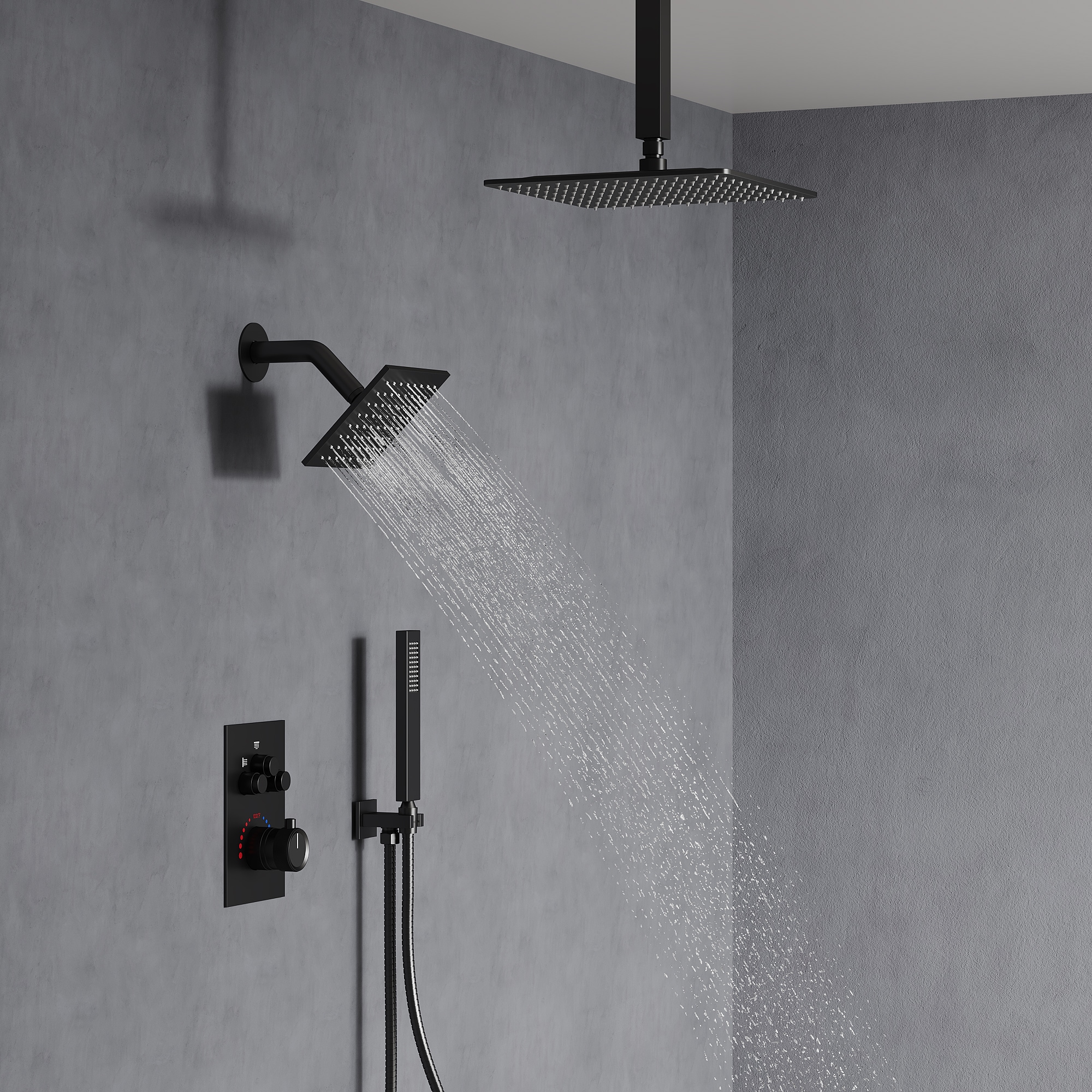 EVERSTEIN Q-922-OTOP Showerhead-Bar-Panels - View #11