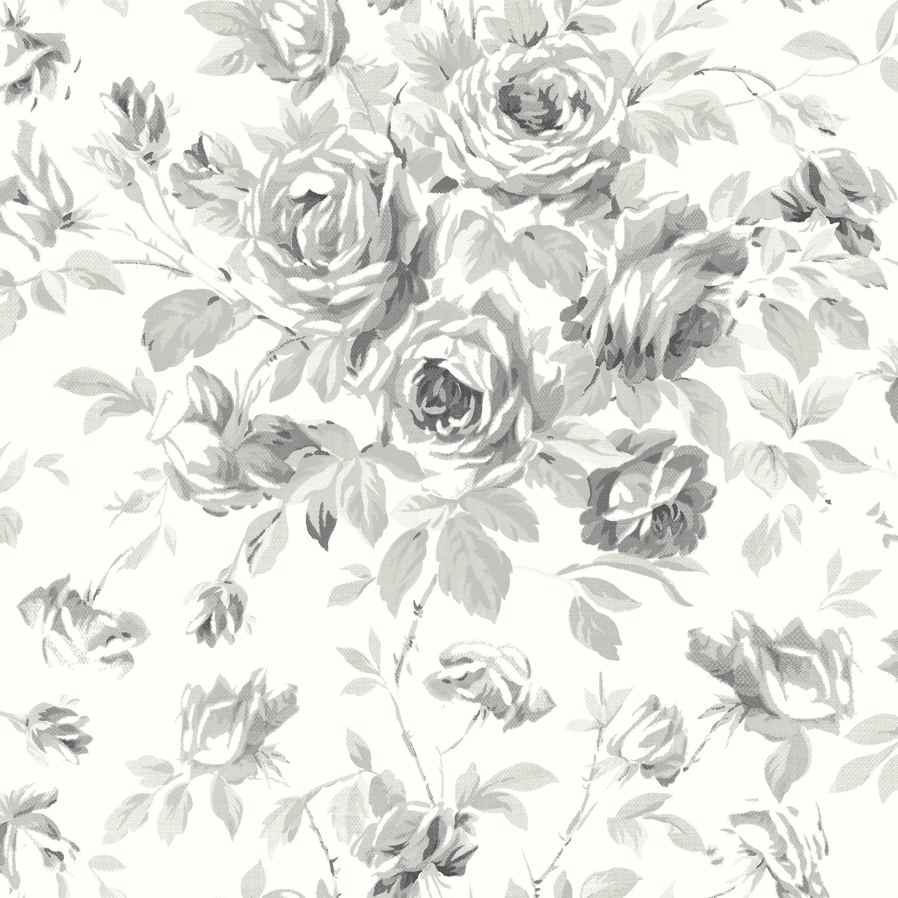 Chesapeake 4072-70026 Delphine 56.4-sq ft Charcoal Non-woven Floral Prepasted Water Activated Paste Wallpaper
