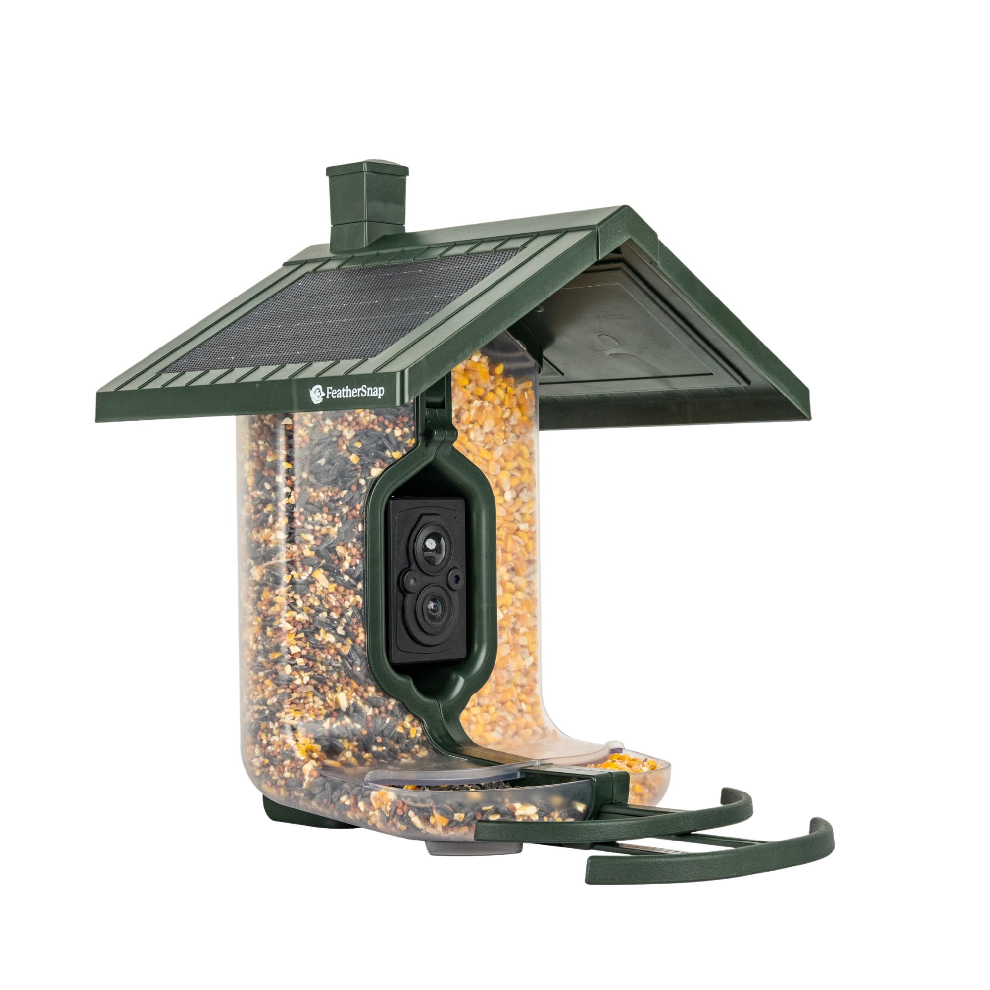 FeatherSnap FSBF001 Scout Plastic Hanging/Post-mount Tube Bird feeder - 4