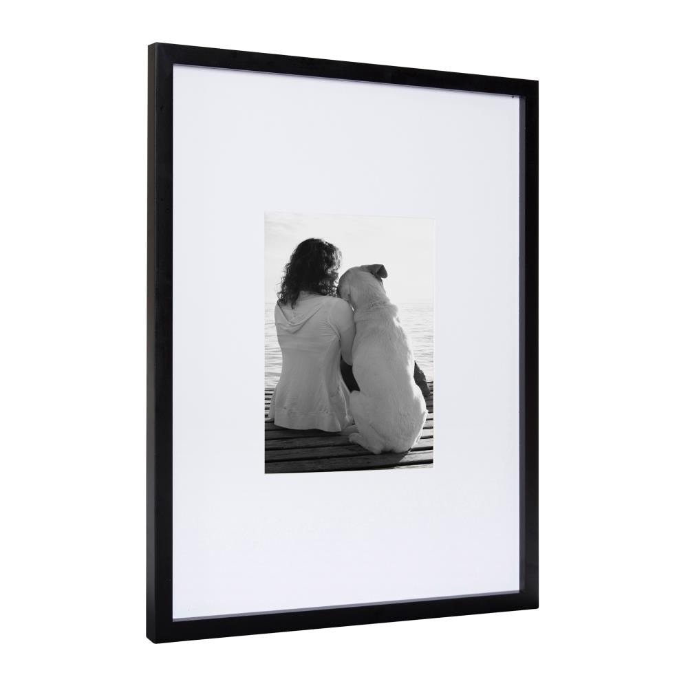 DesignOvation Black Wood Picture Frame (8-in x 10-in) at Lowes.com