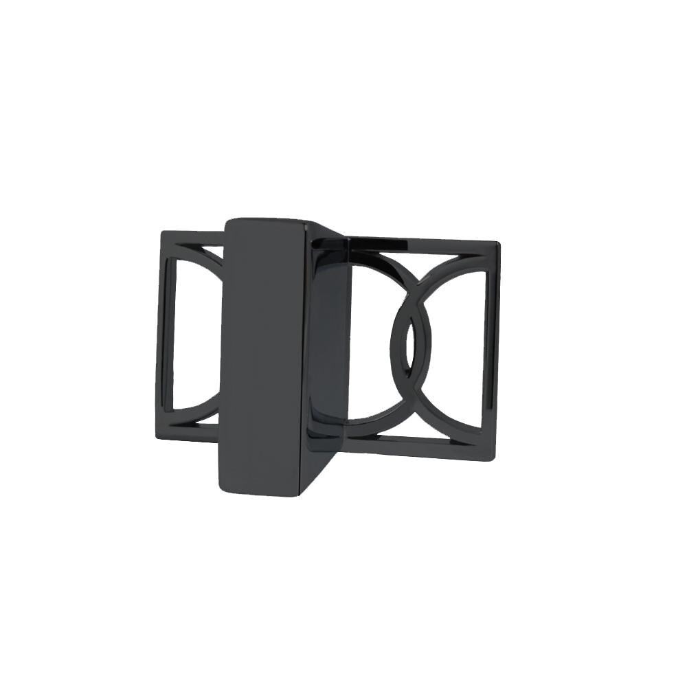 Wisdom Stone 4242BN Symone Black Nickel Rectangular Cabinet Knob